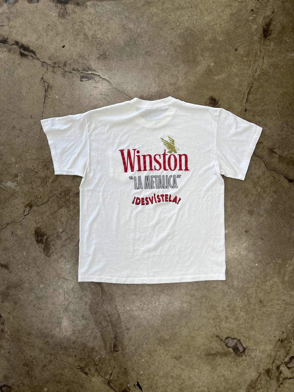 Vintage Vintage Metallica Metalica Desvistela Winston Pocket Tee XL Size US XL / EU 56 / 4 - 2 Thumbnail