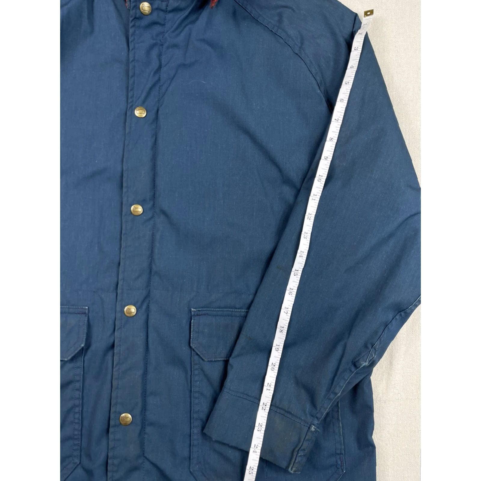 Vintage VINTAGE Woolrich Parka Coat Wool Lined Hooded USA Winter Coat Men L Blue 80s Hiking Size US L / EU 52-54 / 3 - 7 Thumbnail