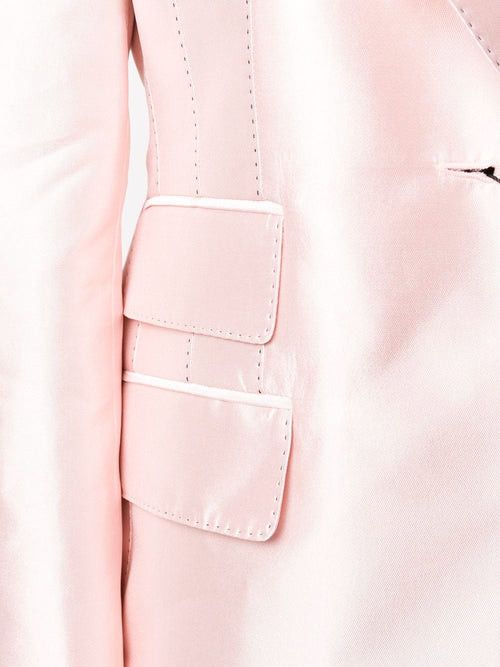 Dolce & Gabbana o1y0825 Silk Blazer in Blush Size XL / US 12-14 / IT 48-50 - 2 Thumbnail