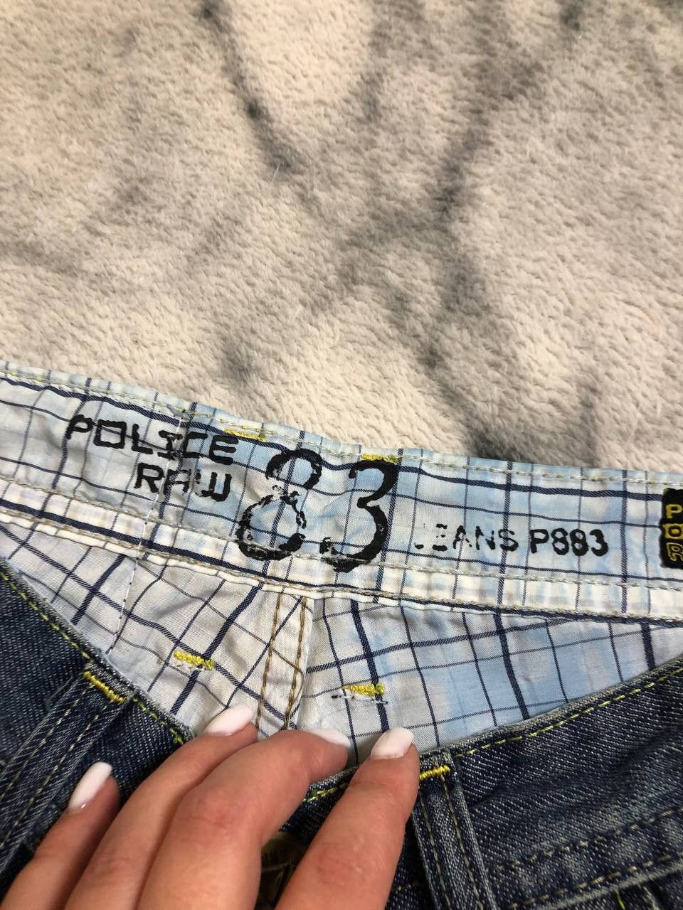 Vintage Police Raw Men’s Straight Fit Denim Jeans Everyday Wear Size US 28 / EU 44 - 4 Thumbnail