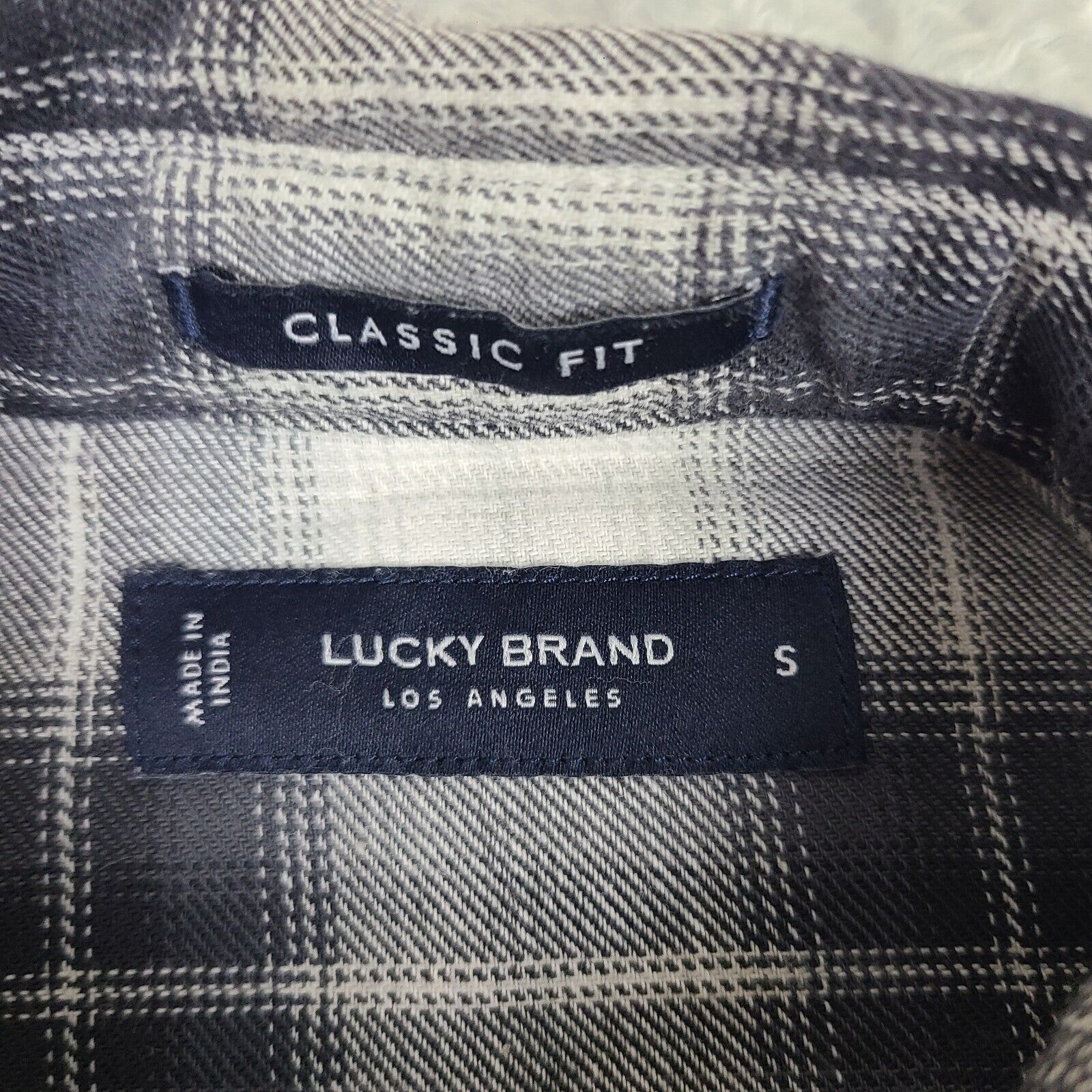 Lucky Brand Lucky Brand Men's Classic Fit Small Long Sleeve Red Check Pe Size US S / EU 44-46 / 1 - 6 Thumbnail