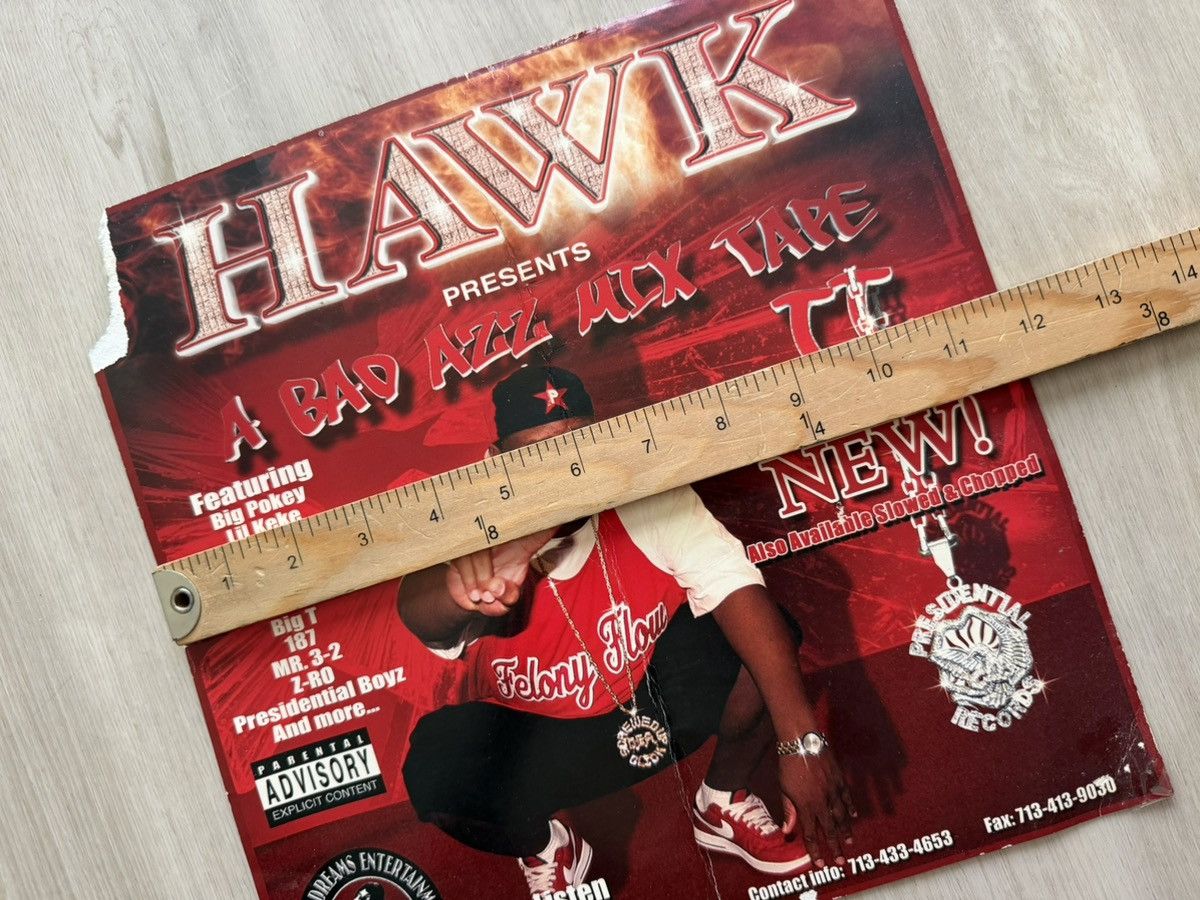 Vintage Rare 2 Sided Big Pokey / Hawk Album Promo Poster Size ONE SIZE - 6 Thumbnail