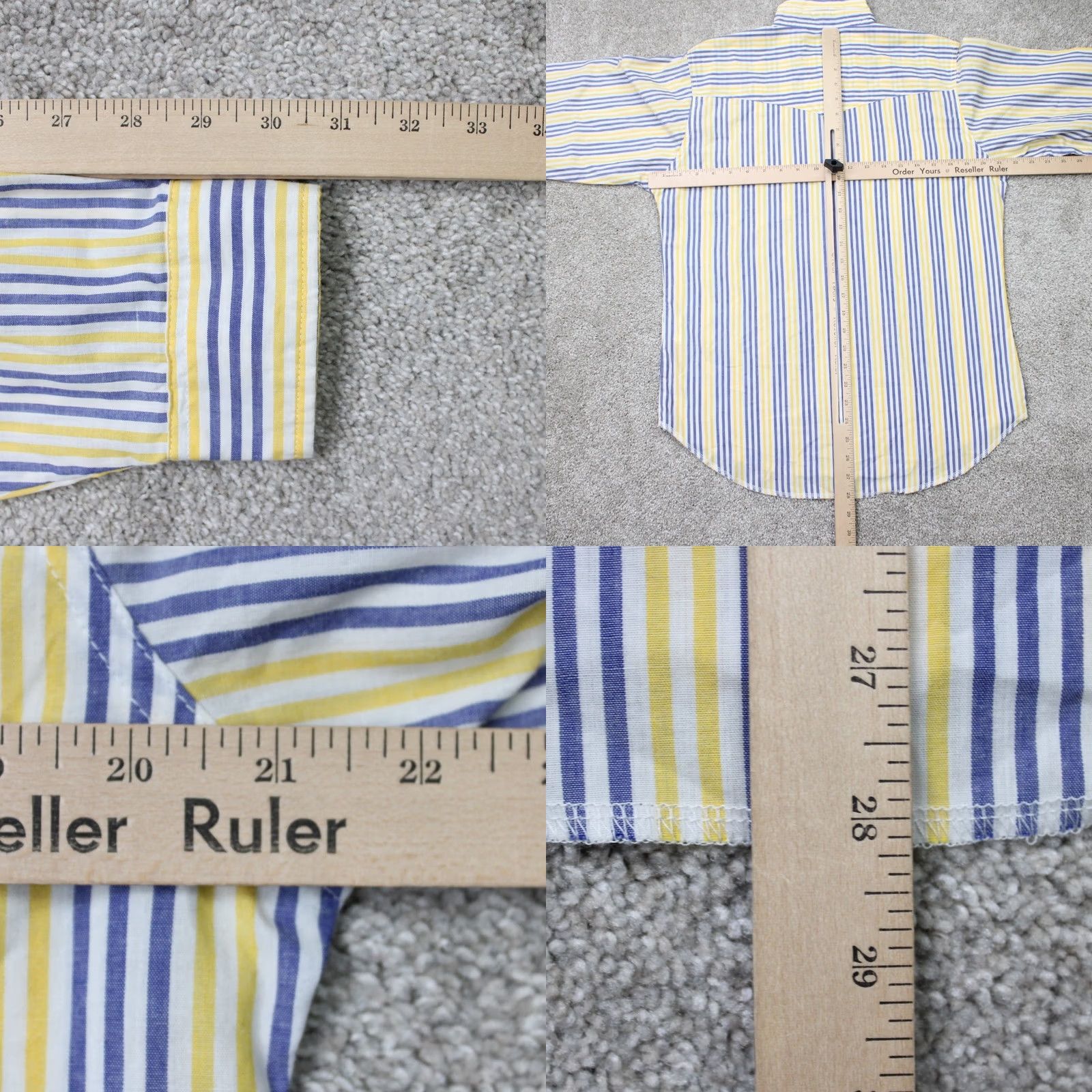 Wrangler Wrangler Shirt Mens 2XL Yellow/Blue Plaid Pearl Snap Western Long Sleeve Button-Up Shirt Mens 2XL Regular Size US XXL / EU 58 / 5 - 8 Thumbnail