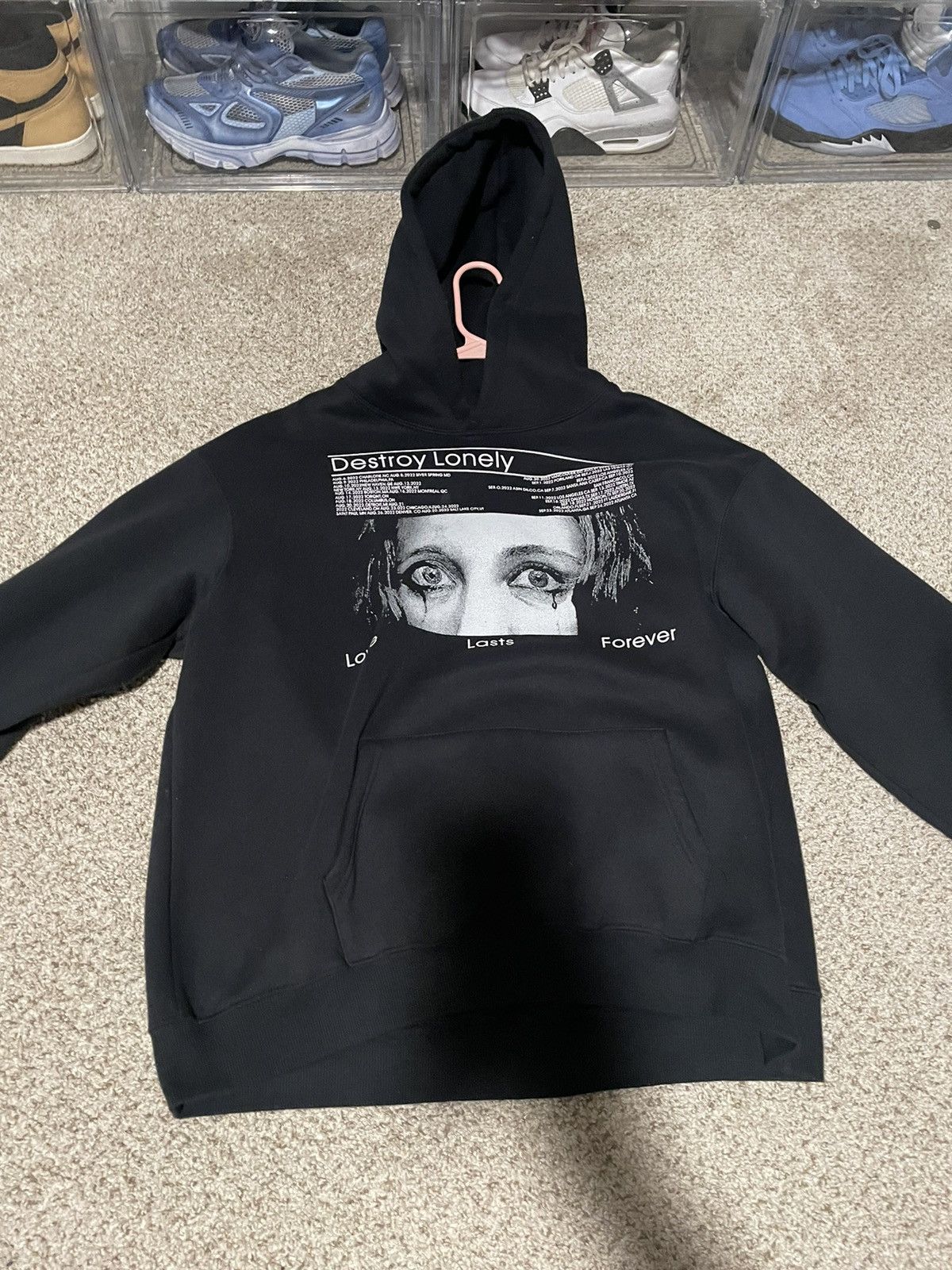 Japanese Brand Destroy lonely love lasts forever hoodie Size US XL / EU 56 / 4 - 1 Thumbnail