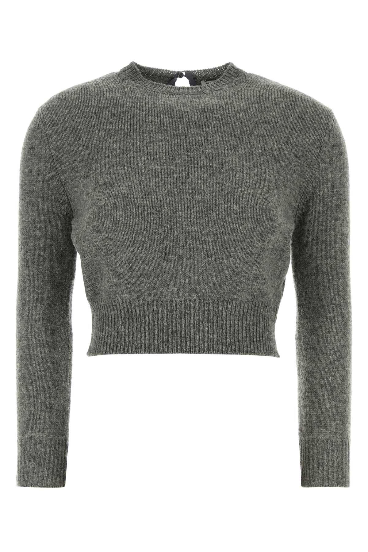 Jil Sander Grey Wool Blend Sweater Size M / US 6-8 / IT 42-44 - 1 Thumbnail
