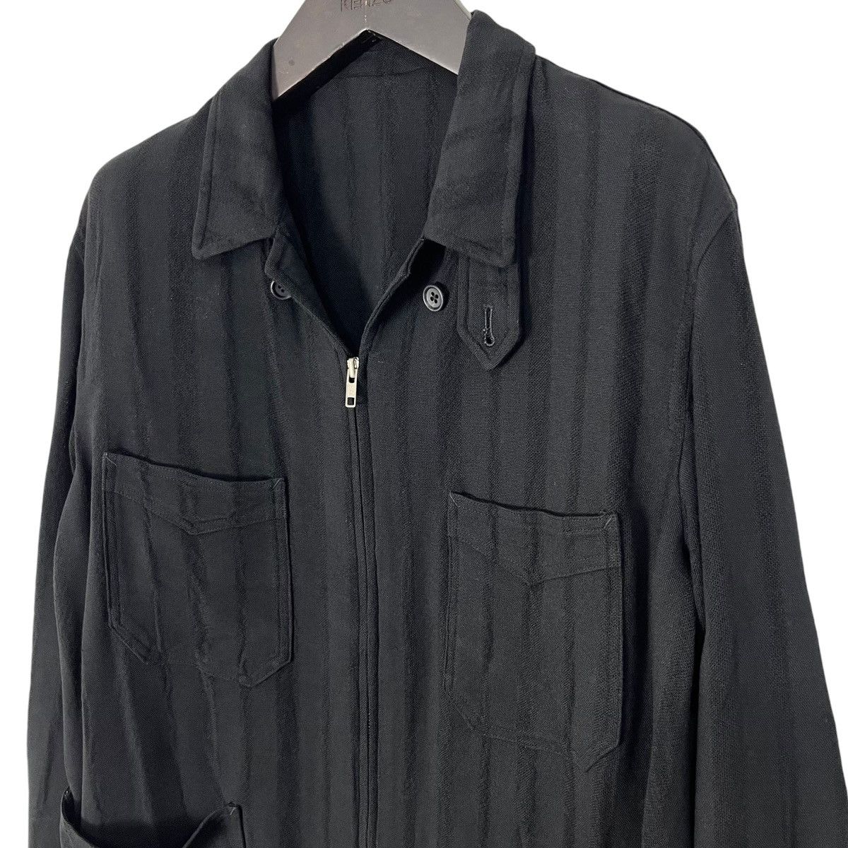 Designer × Y's for Men × Yohji Yamamoto Y’s For Men Yohji Yamamoto See Through Stripes Rayon Jacket Size US M / EU 48-50 / 2 - 2 Thumbnail