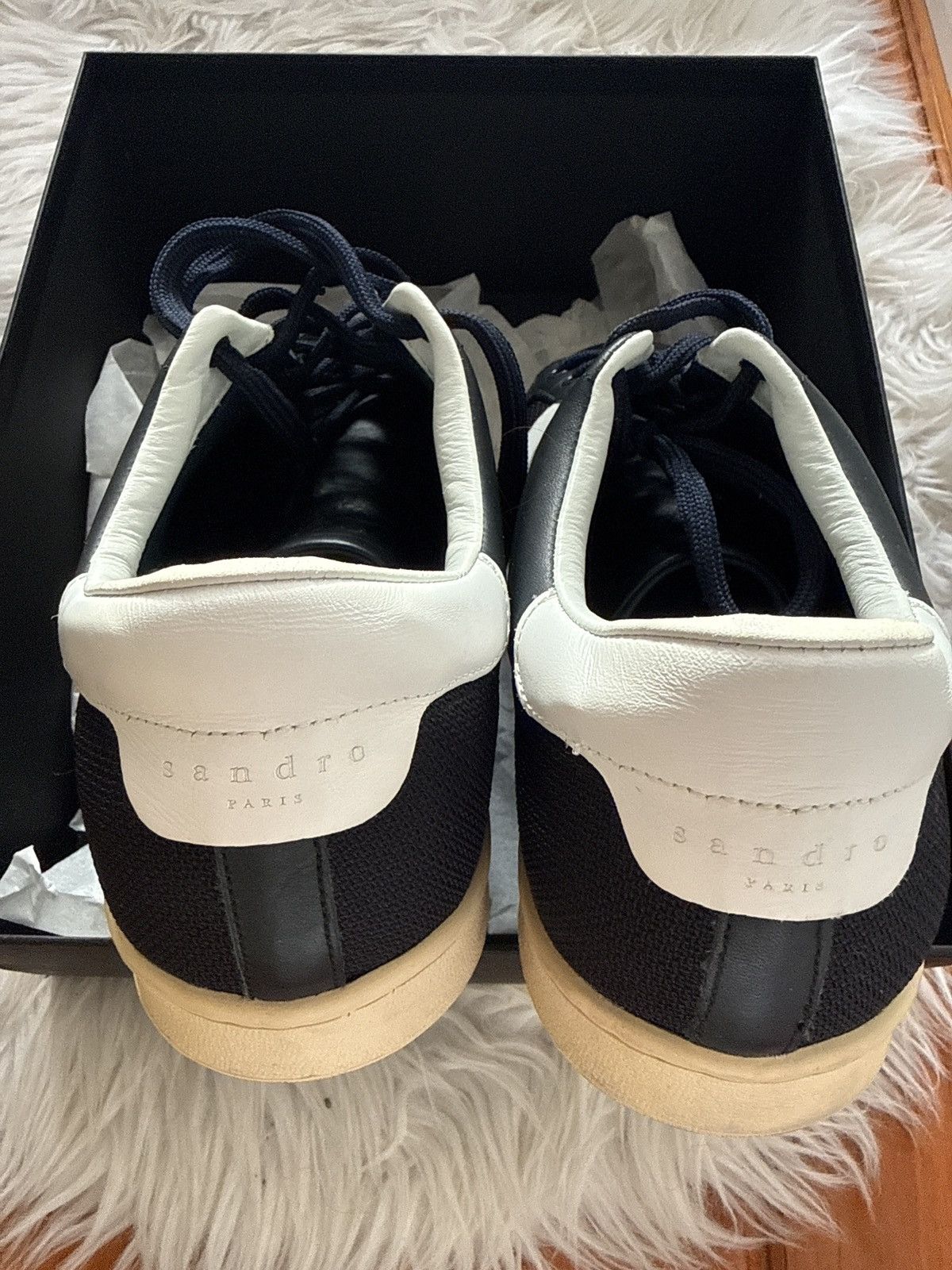 Sandro Sandro Paris men black and white shoes Size US 10 / EU 43 - 4 Thumbnail