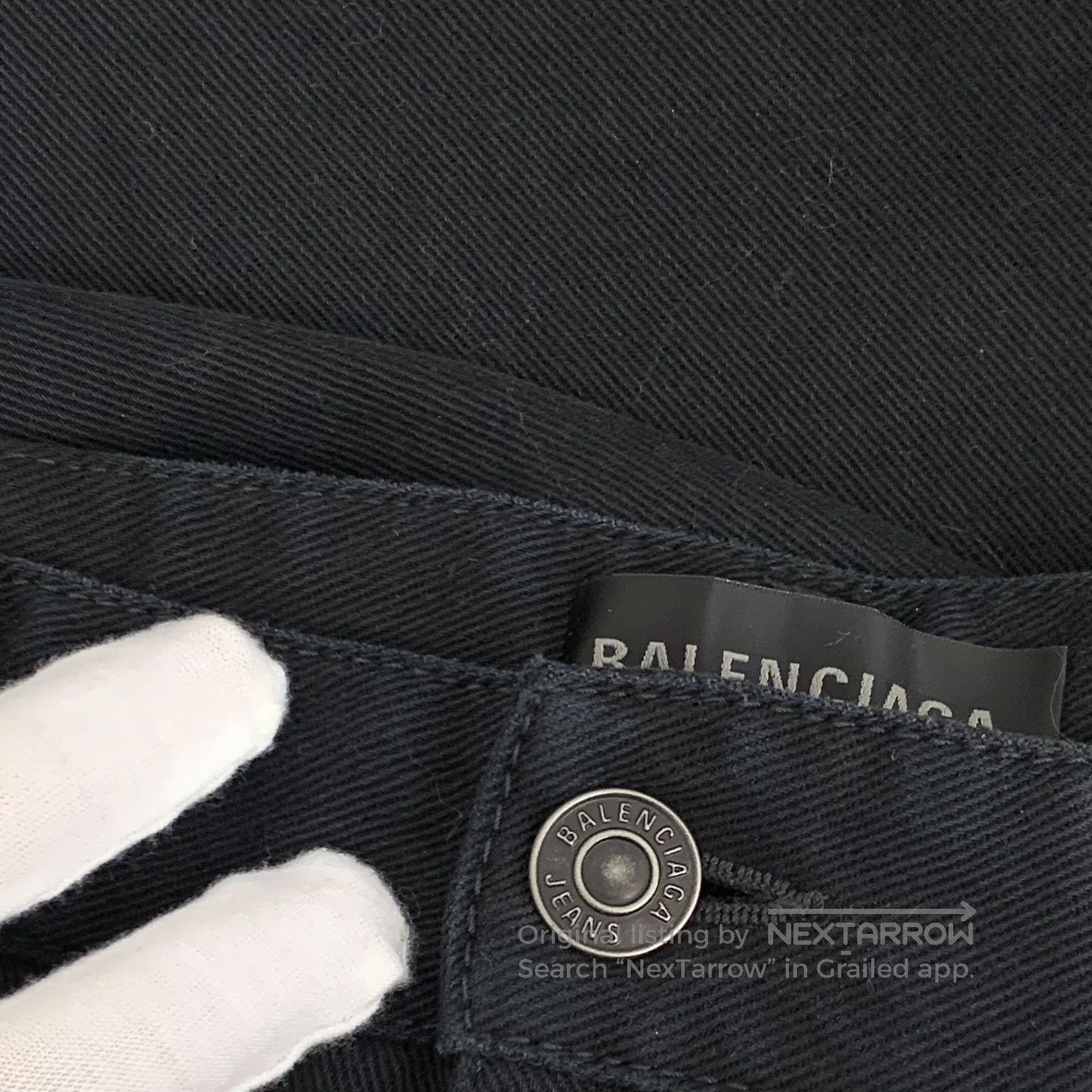 Balenciaga Balenciaga size L Black cotton casual denim long pants| Size US 27 - 9 Thumbnail