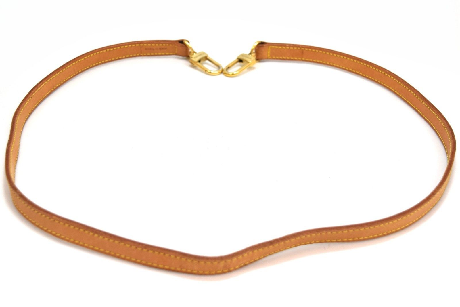Louis Vuitton Louis Vuitton Leather Shoulder Strap Beige Size ONE SIZE - 2 Thumbnail