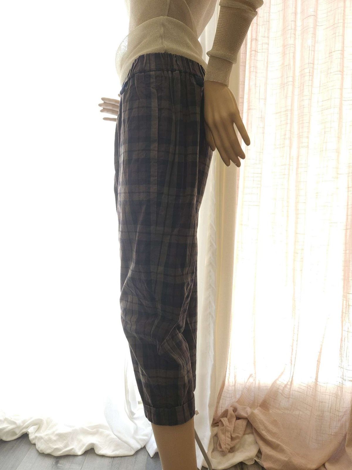 Vintage Rare Vintage Tie Wrap Skirt Cropped Pants Set By Whiplë Size 29" - 9 Thumbnail