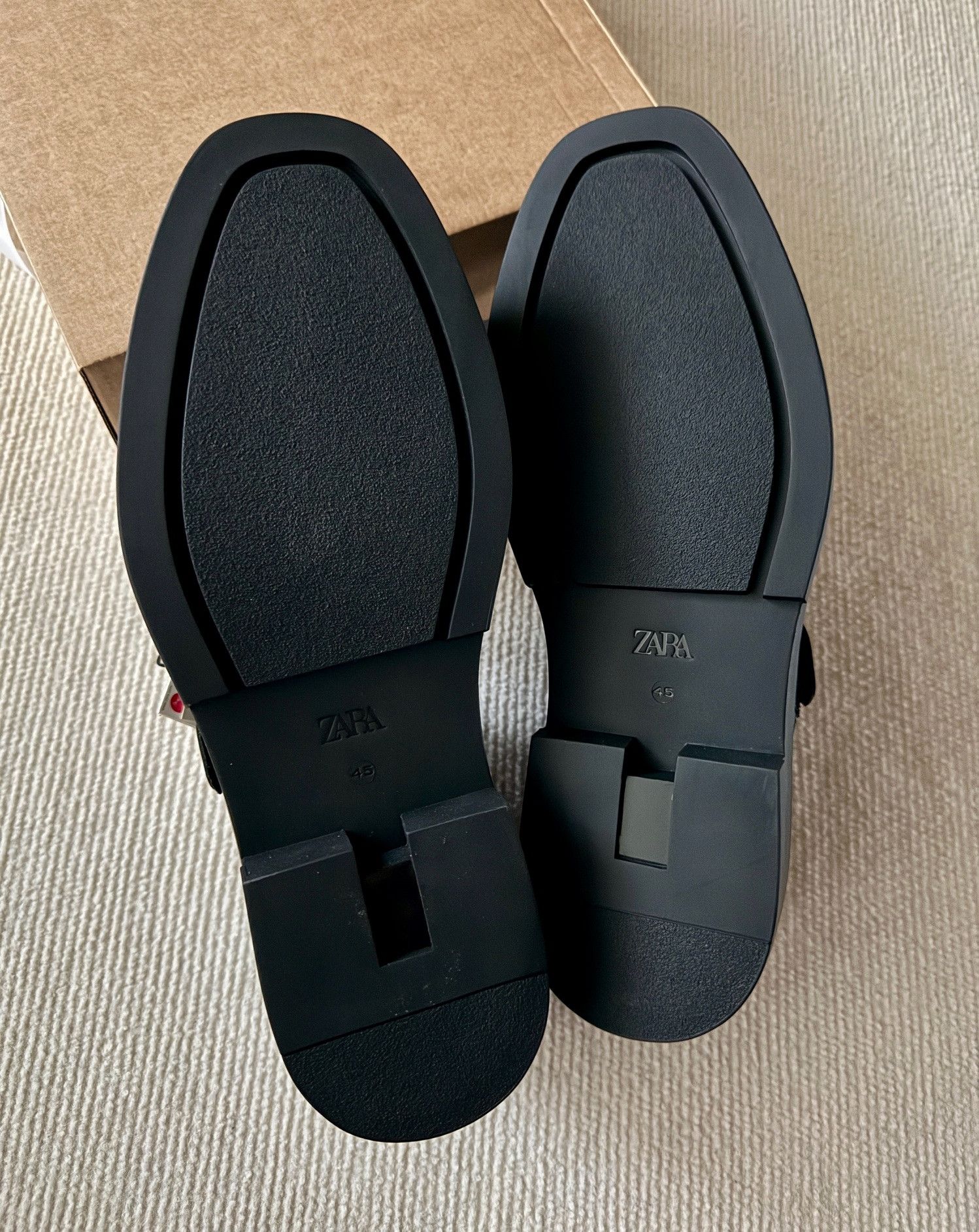 Zara ZARA Limited Monk Strap Chunky Sole Leather Shoes Size US 12 / EU 45 - 6 Thumbnail