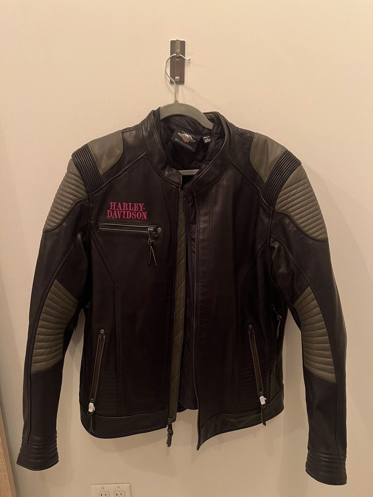 Harley Davidson × Vintage Harley Davidson Leather Racer Jacket Size US L / EU 52-54 / 3 - 1 Thumbnail