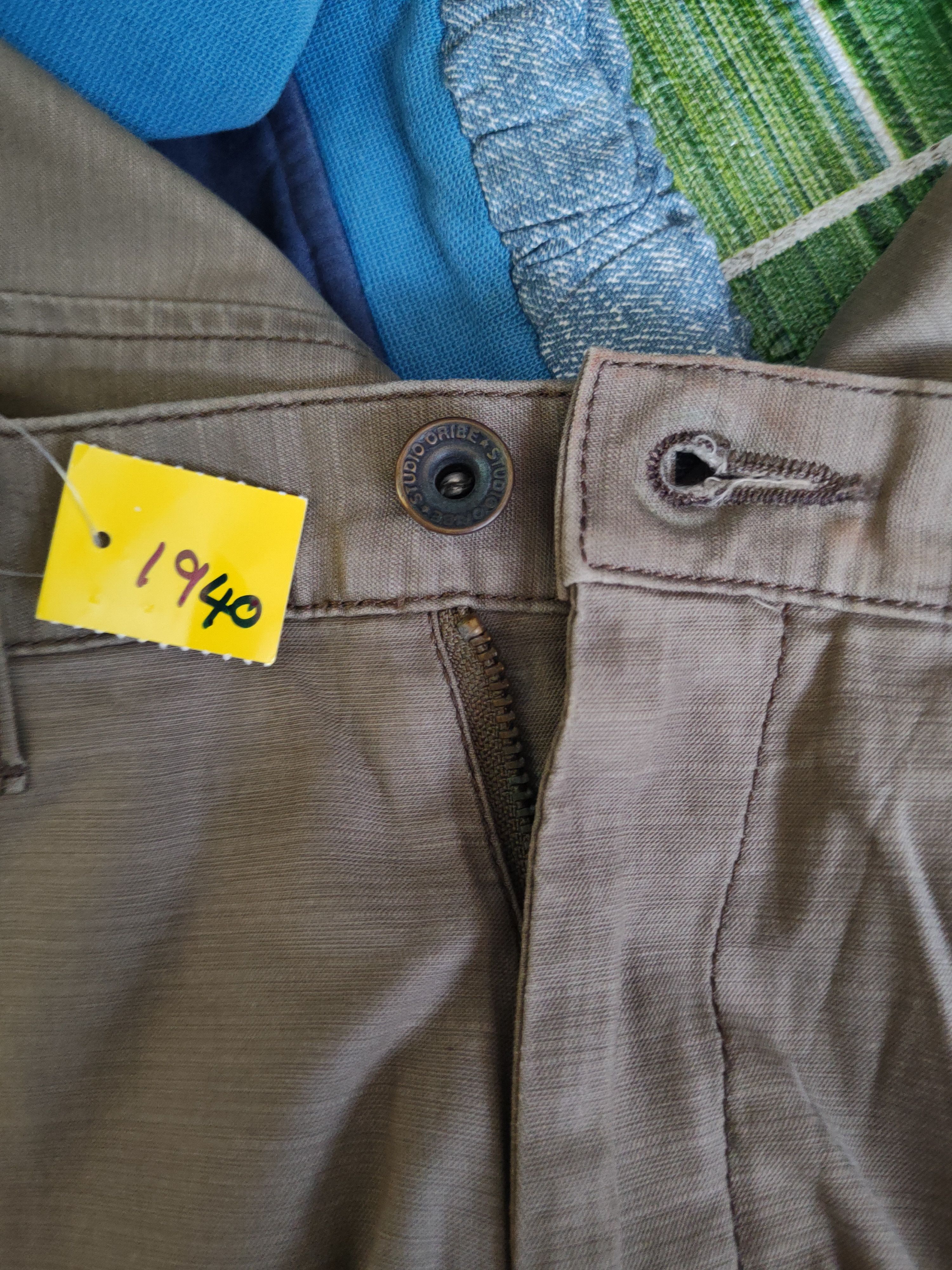 SHIPS DL Studio Oribe Olive Multipocket Cargo Pants #1940 Size US 30 / EU 46 - 17 Thumbnail