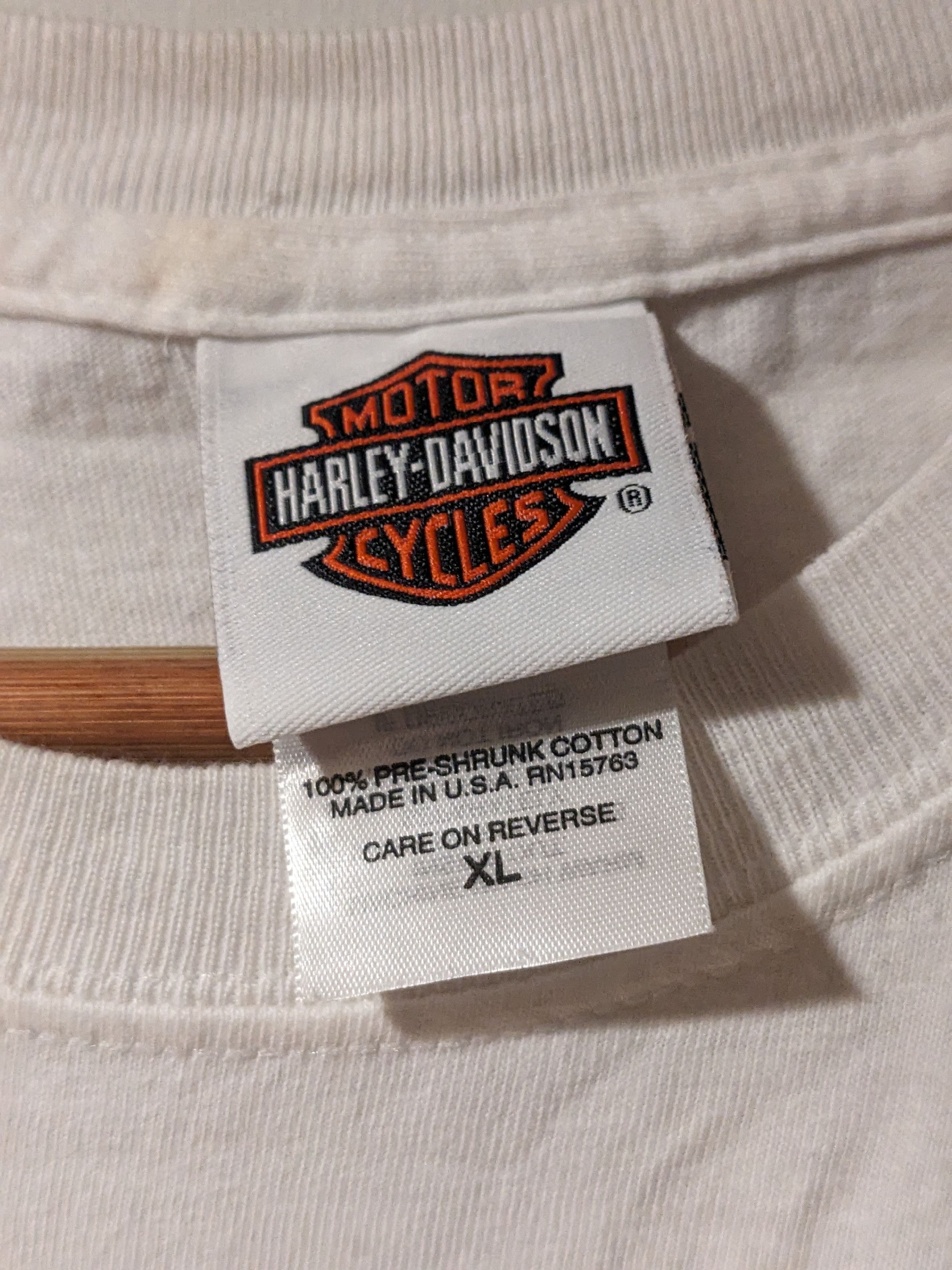 Harley Davidson × Vintage Vintage 2007 Harley Davidson Pin Up Girl X-Large T-Shirt Size US XL / EU 56 / 4 - 4 Thumbnail