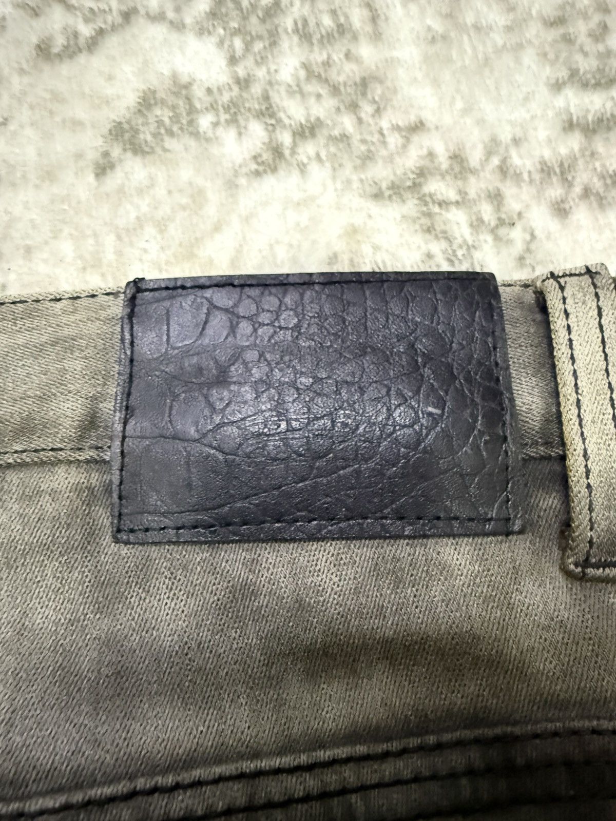 Japanese Brand Japanese Brand Pasta Denim Studded Waxed Coated Jeans Size US 30 / EU 46 - 4 Thumbnail