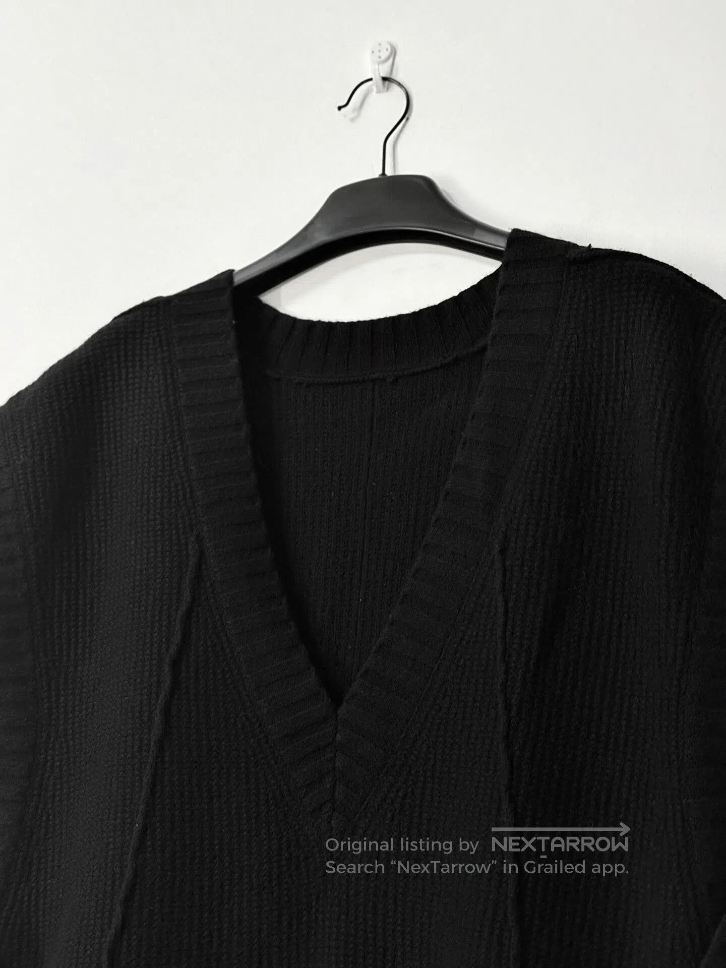 DUST Dark Avant-Garde Deconstructed Knit Vest. Size US L / EU 52-54 / 3 - 1 Thumbnail