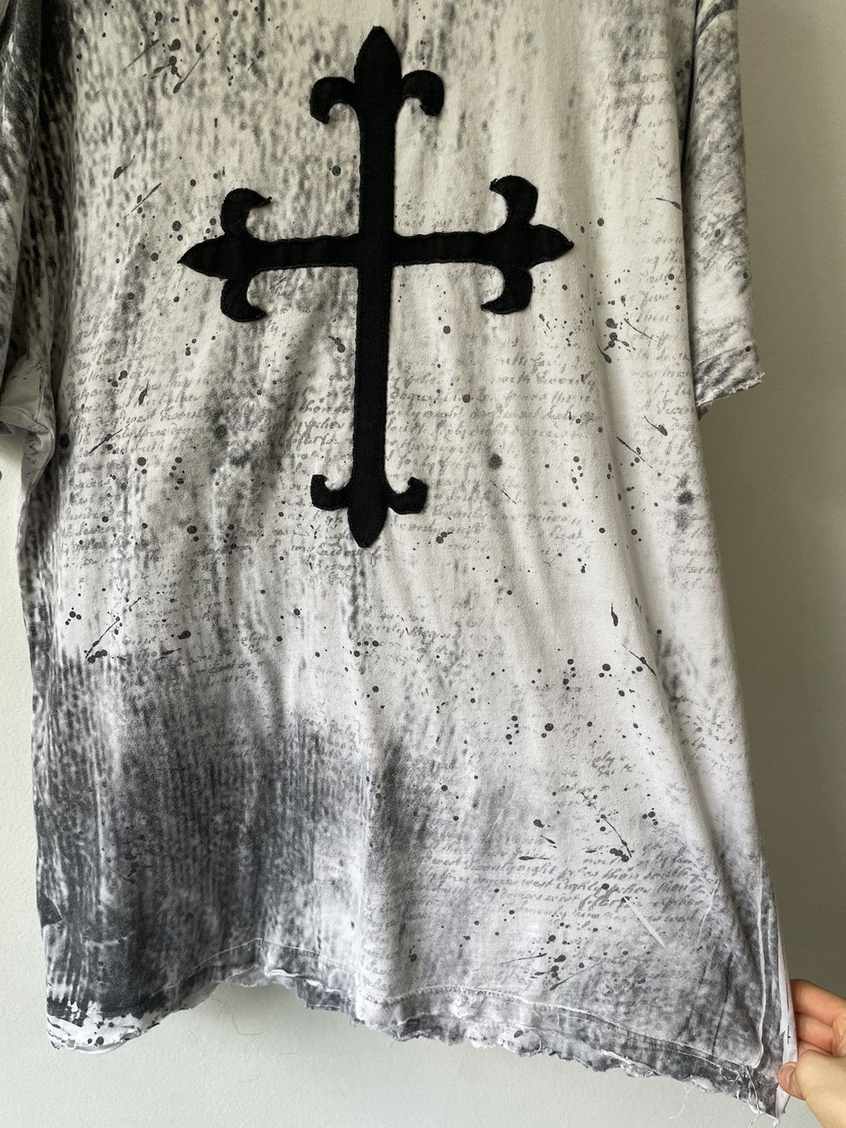 Vintage CRAZY Y2K Affliction Cross Skull Graphic tee Size US XXL / EU 58 / 5 - 15 Thumbnail