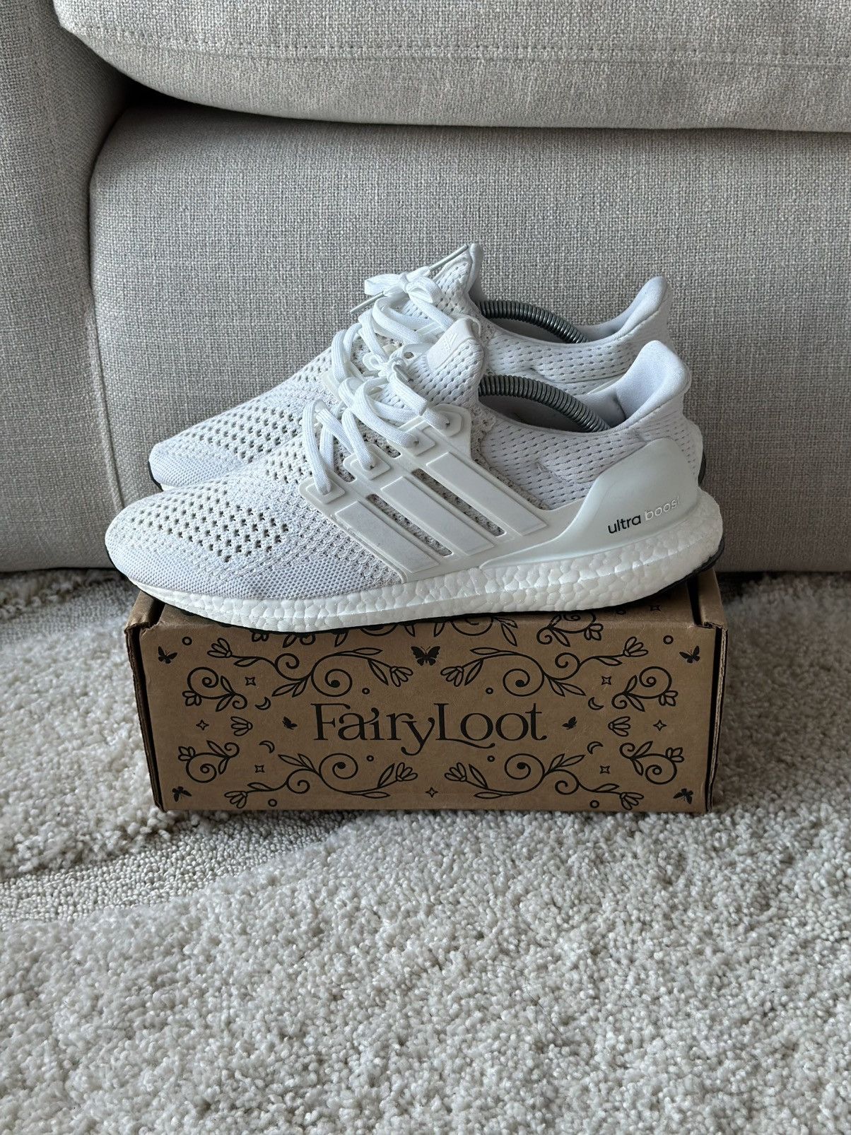 Adidas Adidas UltraBoost 1.0 Triple White Size US 8.5 / EU 41-42 - 3 Thumbnail