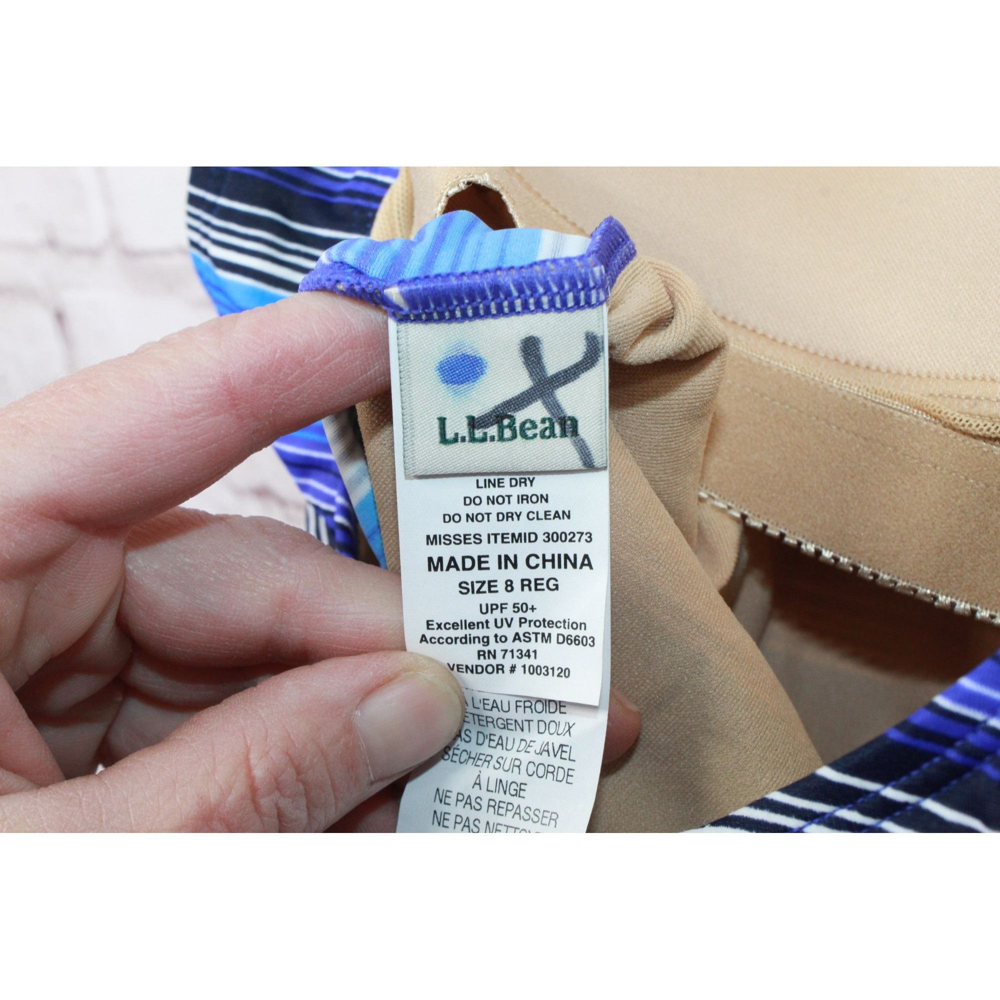 L.L. Bean × Swims LL Bean Striped Tankini Sunblocking Swimwear Top Size M / US 6-8 / IT 42-44 - 7 Thumbnail