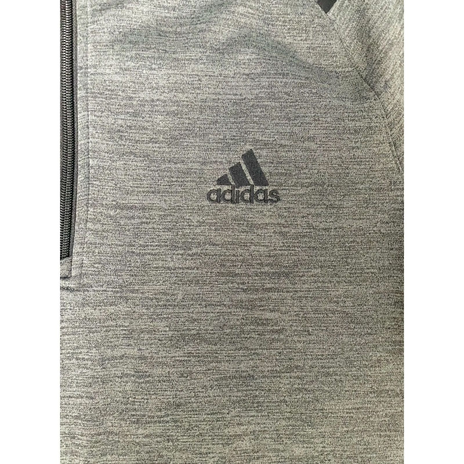 Adidas Adidas Golf 1/4 Zip Sweater Men Dark Gray Pullover Long Sleeve Sz Large Jacket Size US L / EU 52-54 / 3 - 4 Thumbnail