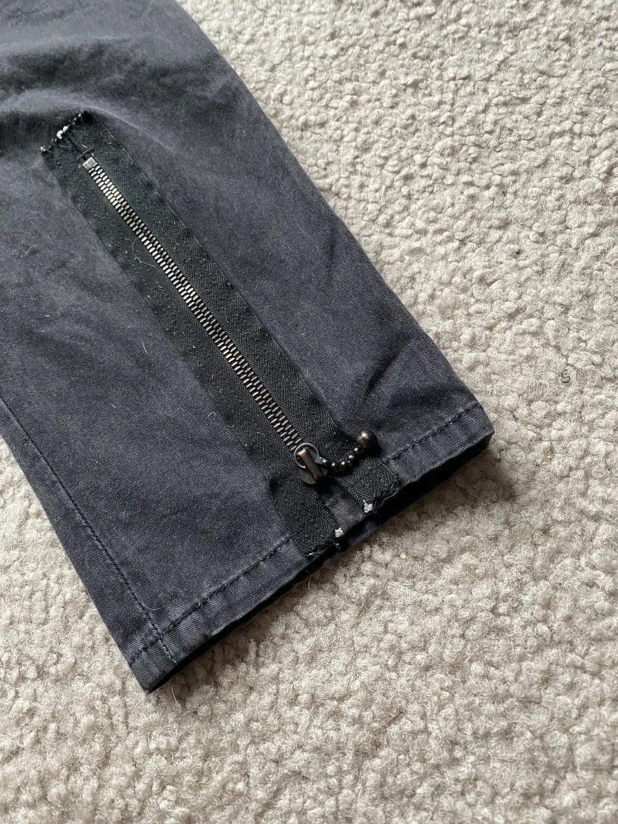 Number (N)ine S/S 04 Number Nine Multi-zip Black Slim Cut Cargo Pants Size US 31 - 3 Thumbnail