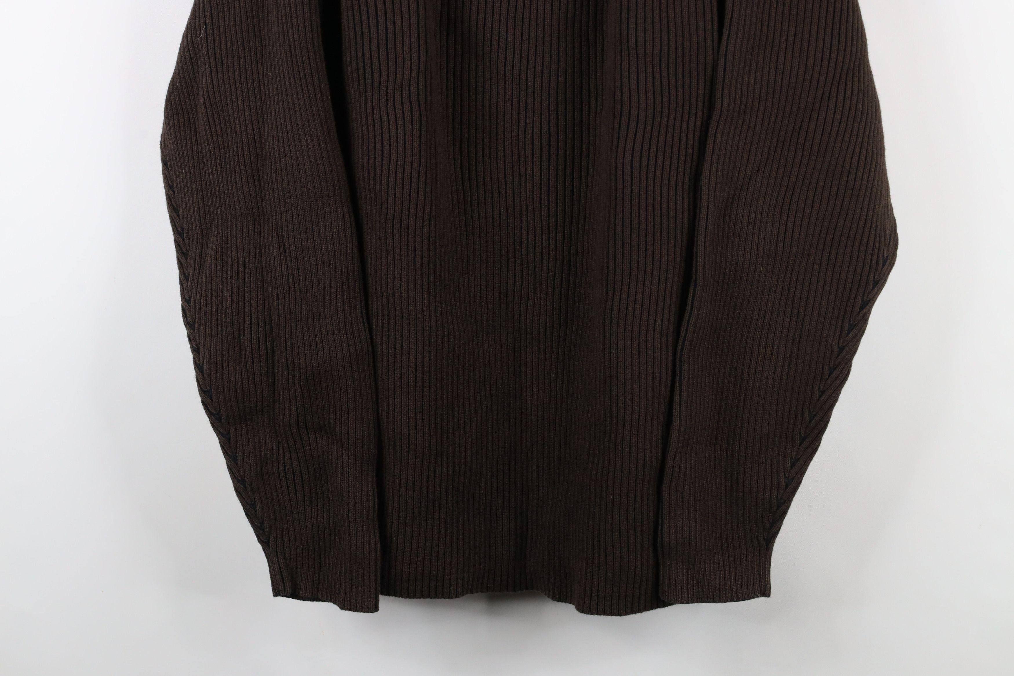 Tommy Bahama × Vintage Vintage Tommy Bahama Wool Blend Ribbed Knit Sweater Brown Size US XL / EU 56 / 4 - 3 Thumbnail