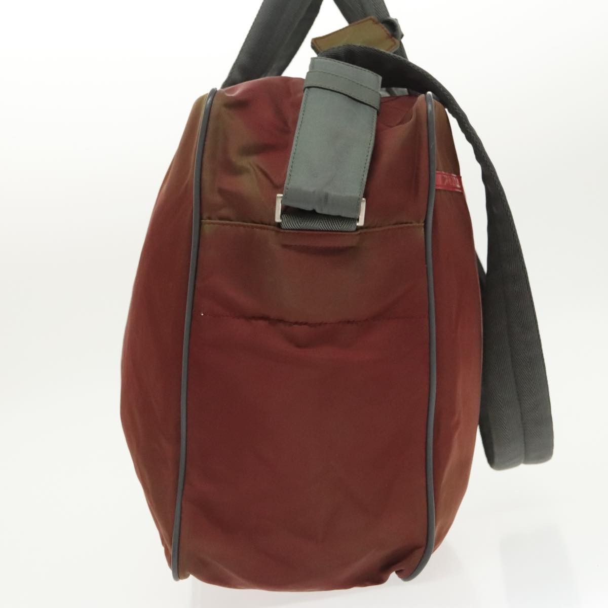 Prada PRADA Sports Boston Bag Nylon Red Size ONE SIZE - 4 Thumbnail