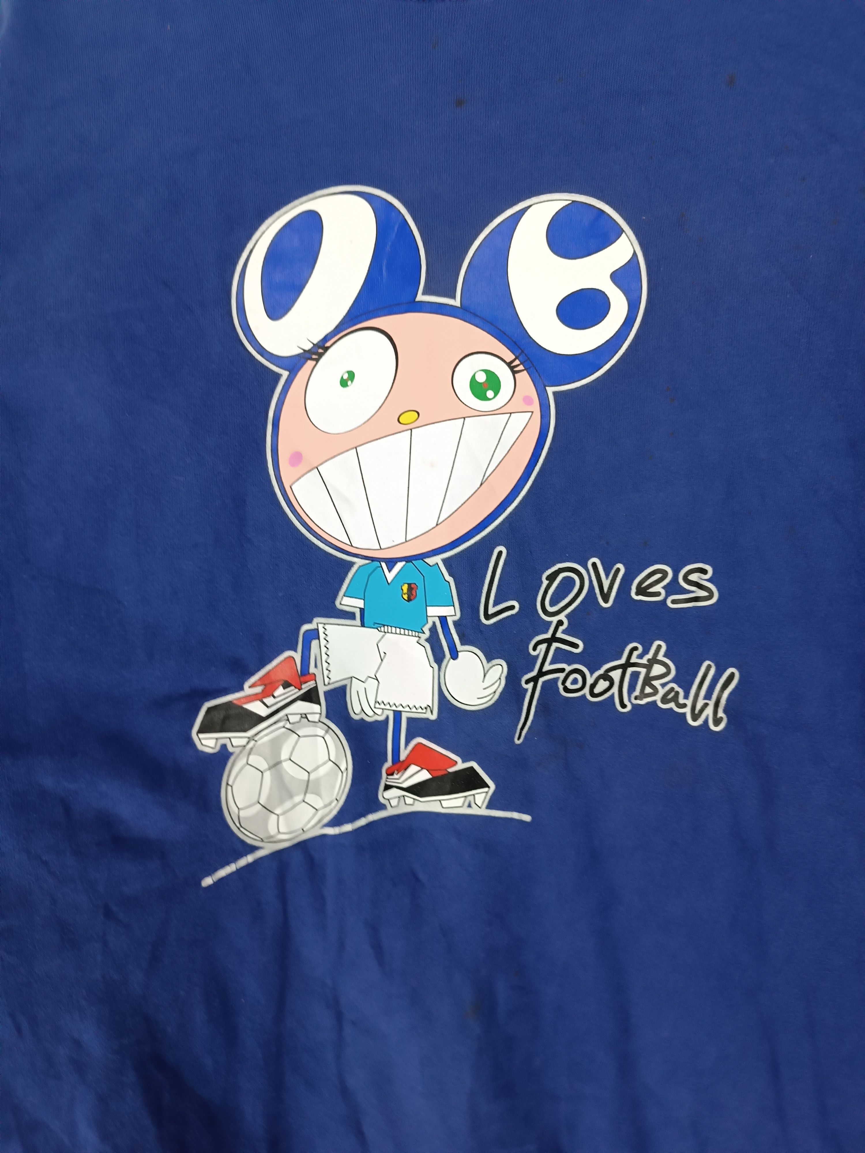 Vintage VINTAGE 90'S KIRIN JAPAN X MURAKAMI TAKASHIPOM FOOTBALL TEE Size US L / EU 52-54 / 3 - 10 Thumbnail