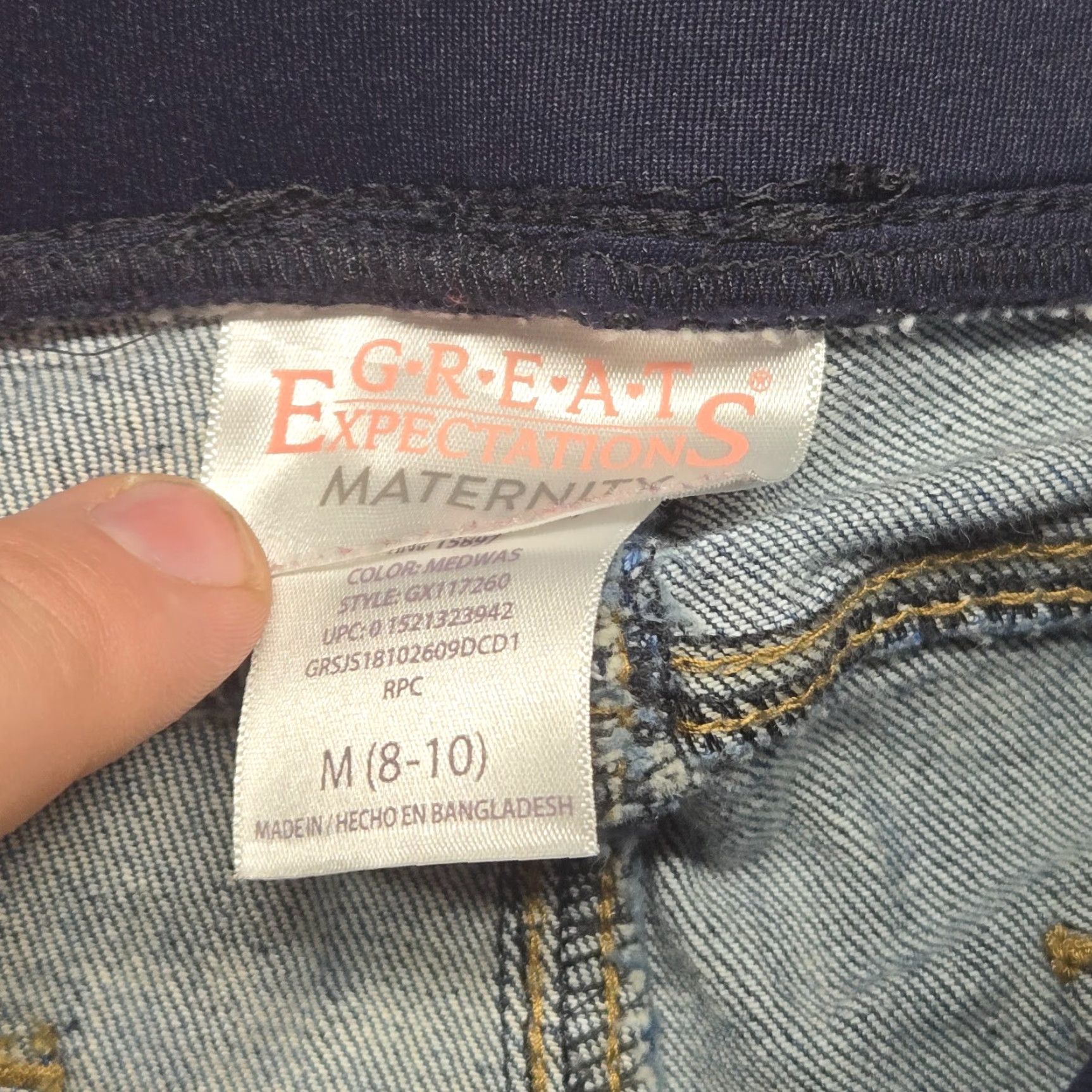 Greats Great Expectations Maternity Denim Shorts Women Adult M Color Blue Size M Casual Cuffed 8-10 Cotton Blend Spandex Jeans Shorts Size 32" / US 10 / IT 46 - 2 Thumbnail