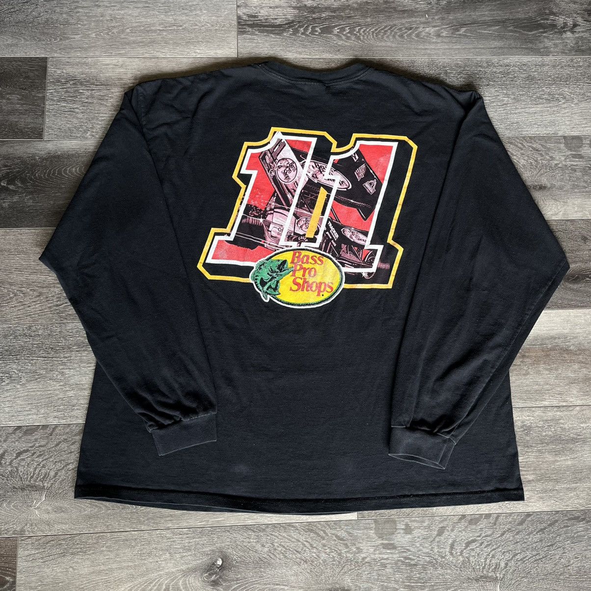 Vintage Vintage Steve Kinser The King Sprint Racing Longsleeve Tee Size US XXL / EU 58 / 5 - 2 Thumbnail