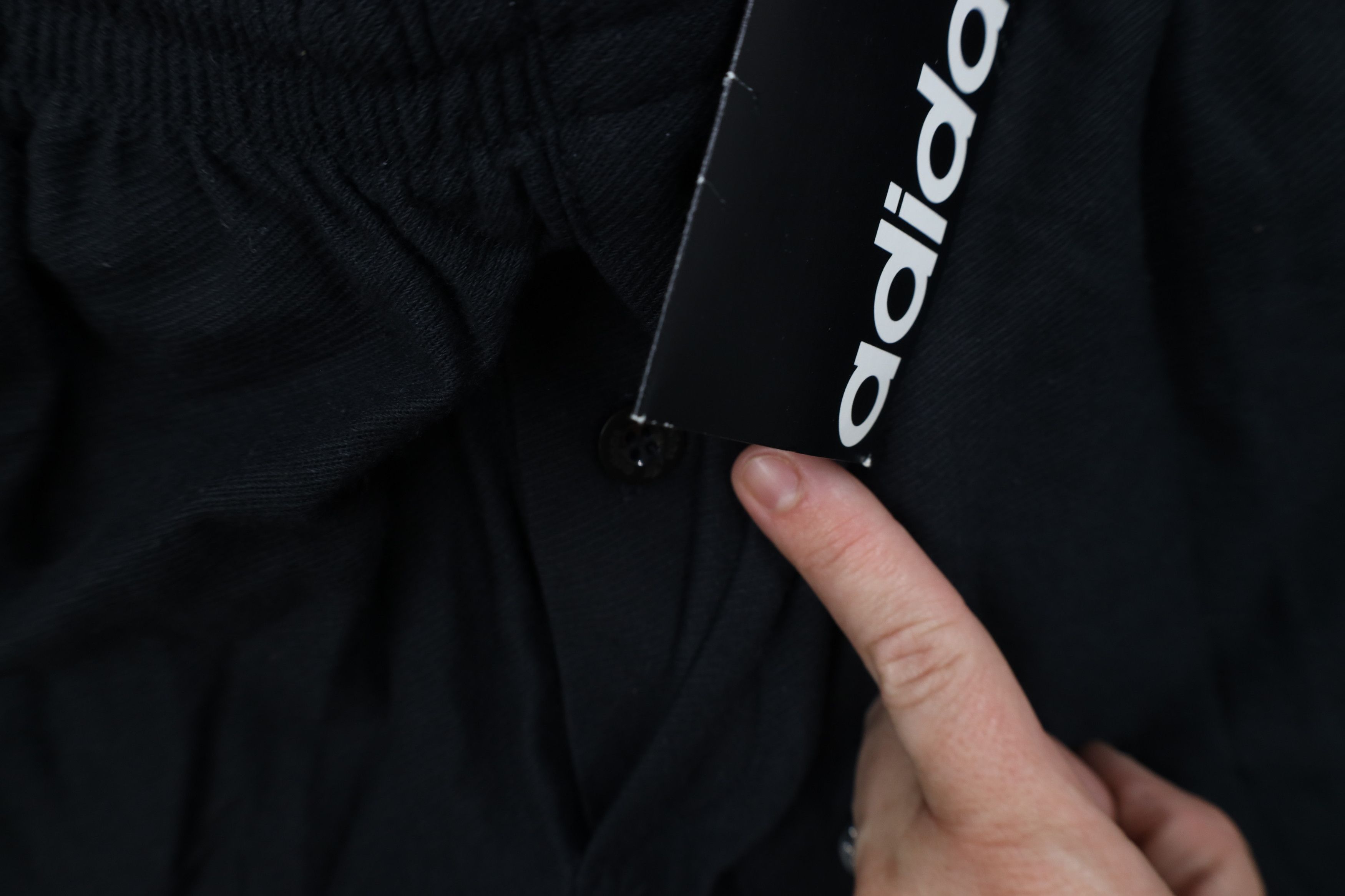 Adidas Deadstock Vintage 90s Adidas Above Knee Shorts Black Cotton Size US 36 / EU 52 - 6 Thumbnail