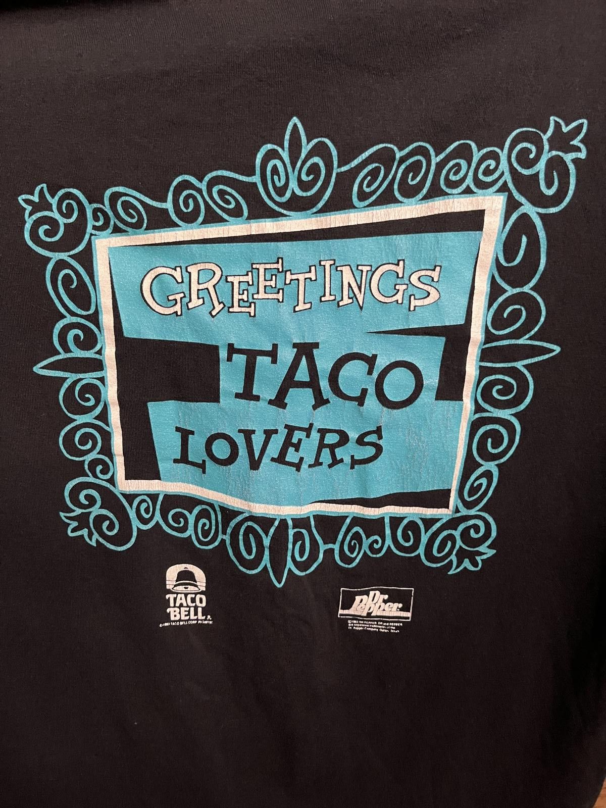 Jerzees VTG 1993 Taco Bell T-shirt Bullwinkle x Dr Pepper Logo - L Size US L / EU 52-54 / 3 - 6 Thumbnail