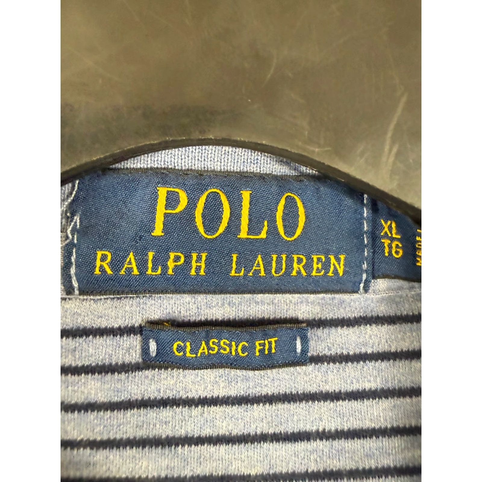 Polo Ralph Lauren VINTAGE Polo Ralph Lauren Polo Shirt Mens XL Blue Striped Classic Fit Sports Performance Short Sleeve Logo Size US XL / EU 56 / 4 - 5 Thumbnail