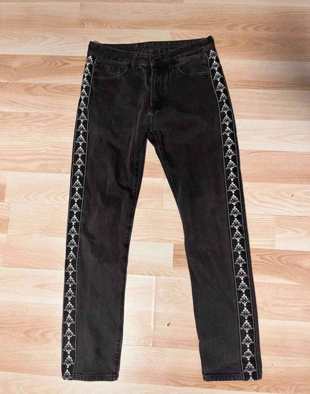 image of Marcelo Burlon X Kappa in Black, Men's (Size 30)