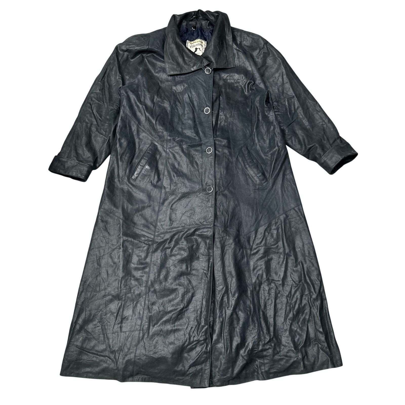Valentino Vintage Valentino Varsova Long Leather Trench Coat Women XXL Size XXL / US 16-18 / IT 52-54 - 1 Thumbnail