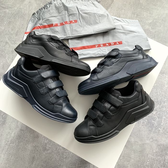 Prada velcro hotsell strap sneakers