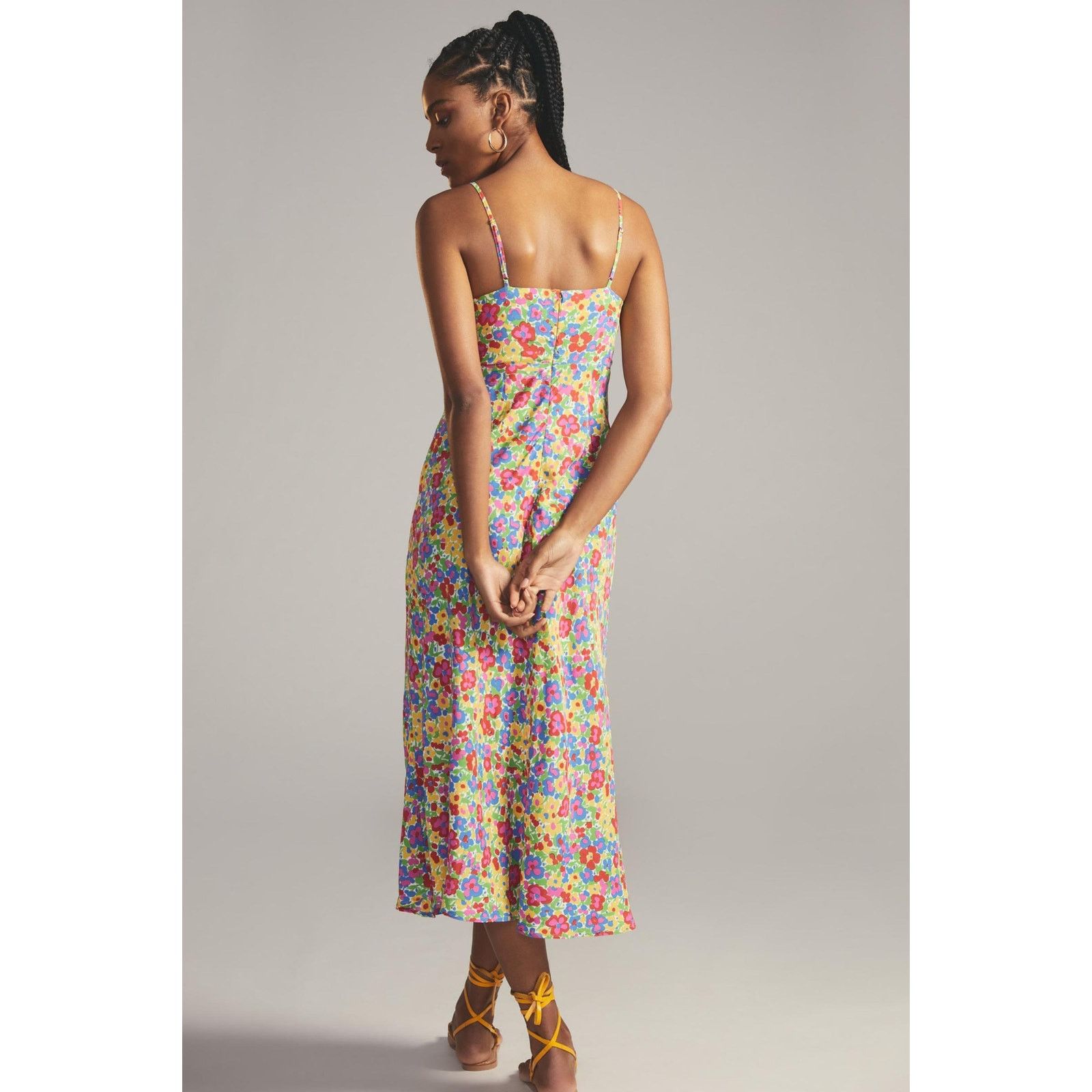Anthropologie Anthropologie Faithfull the Brand Floral Pop Midi Dress Size M / US 6-8 / IT 42-44 - 12 Thumbnail
