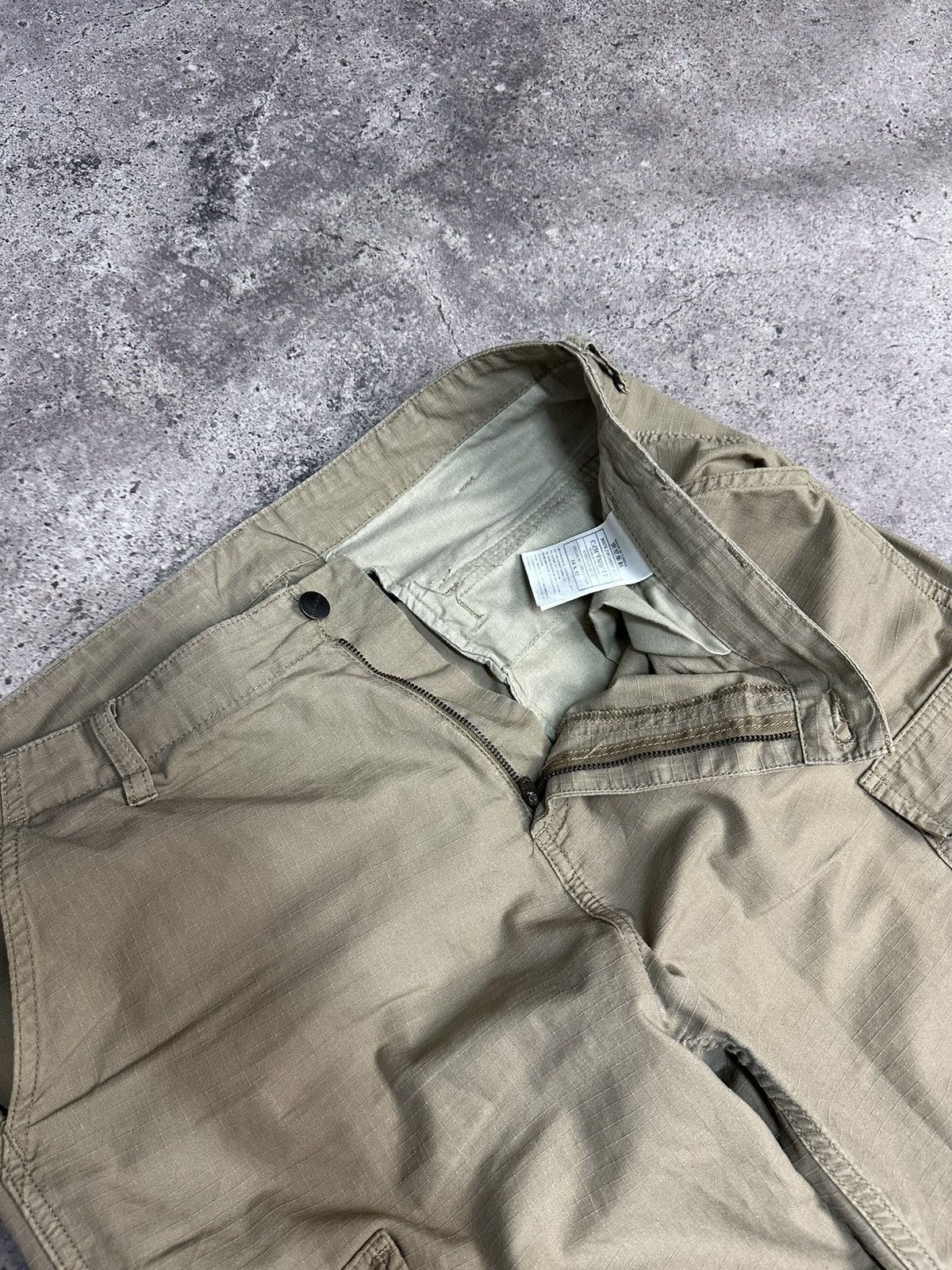 Carhartt × Vintage Vintage Carhartt Cargo Pants Beige Y2K Ripstop Archival Size US 34 / EU 50 - 6 Thumbnail