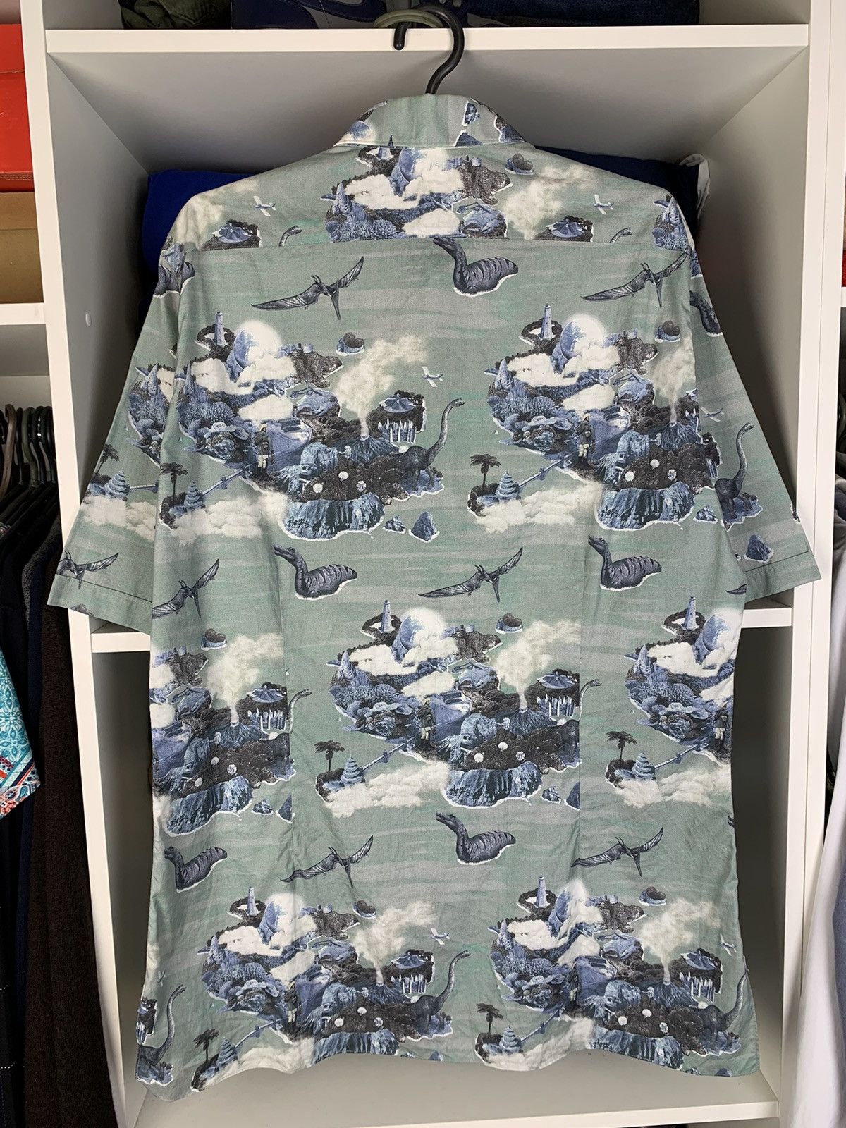 Lanvin Lanvin Hawaiian Dino Vacation Short Sleeve Button Up Shirt Size US M / EU 48-50 / 2 - 16 Thumbnail