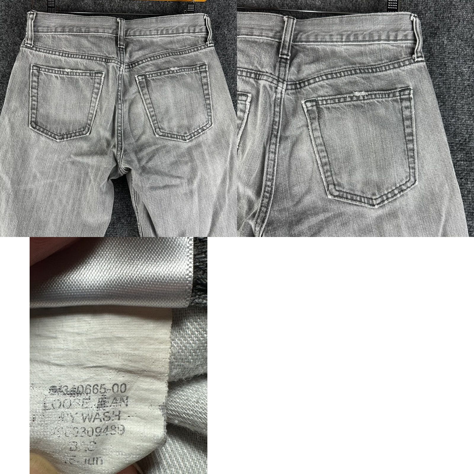Old Navy Old Navy Jeans Mens 29 Loose Gray Wash Cotton Pockets Distressed Hole Fray Hems Size US 29 - 8 Thumbnail