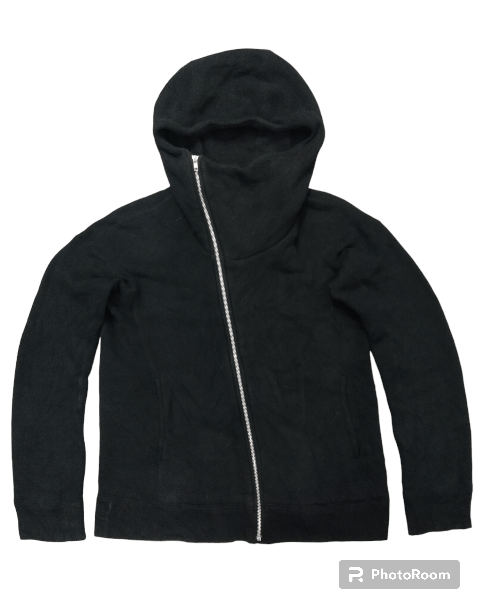 image of Sick Black Lad Musician Asymmetrical Zip Hoodie, Men's (Size Medium)