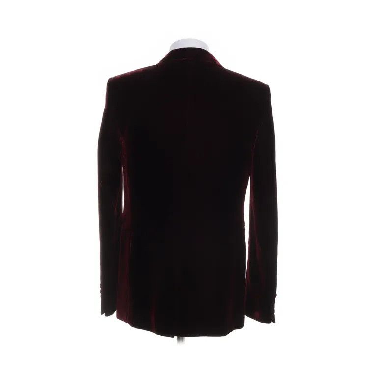 Saint Laurent Paris S/S16 Maroon Velvet Le Smoking Blazer Jacket x Hedi Slimane Size US S / EU 44-46 / 1 - 2 Thumbnail
