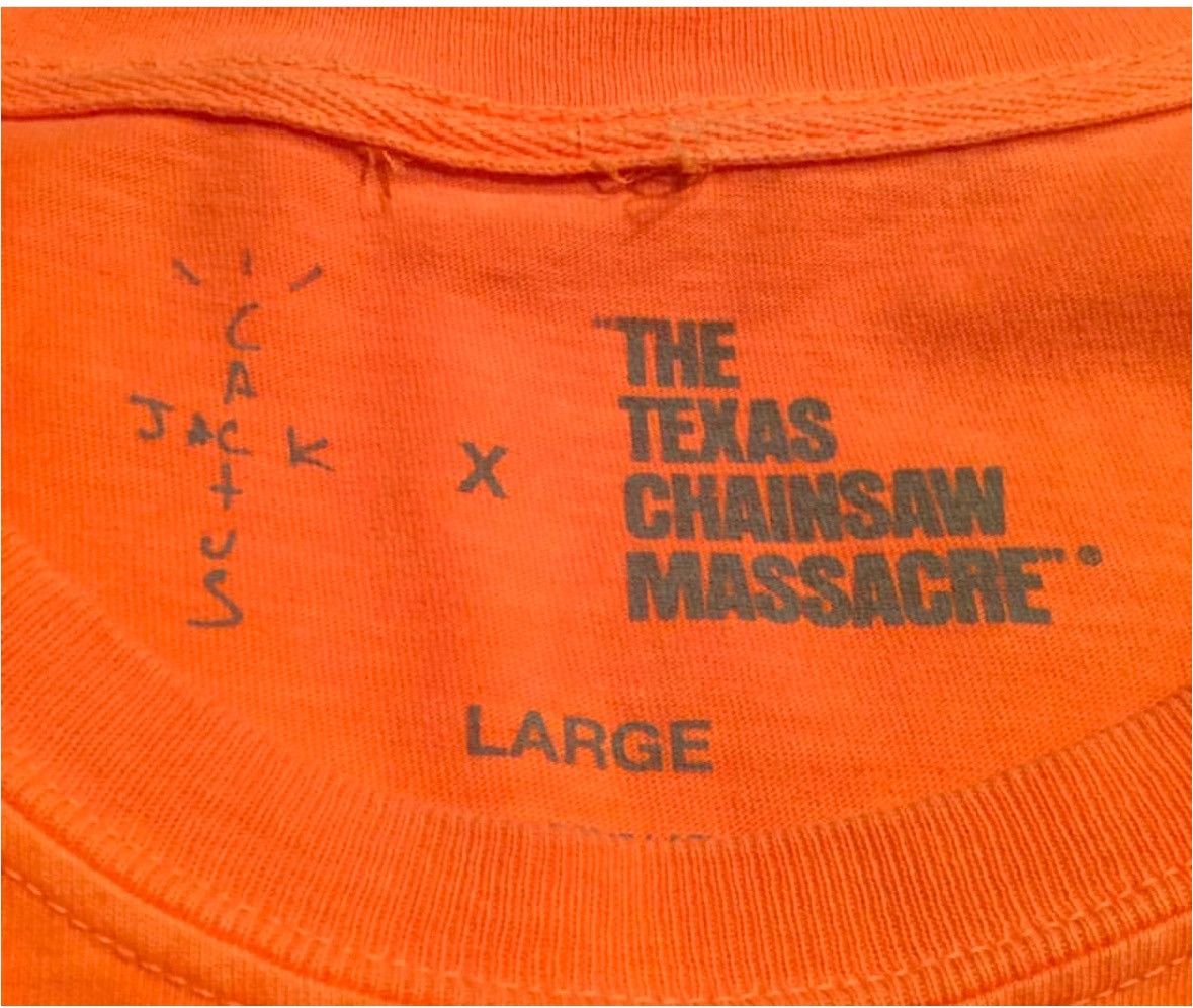 Travis Scott Halloween 2017 Texas Chainsaw Massacre Seeing Tee Size US L / EU 52-54 / 3 - 3 Thumbnail