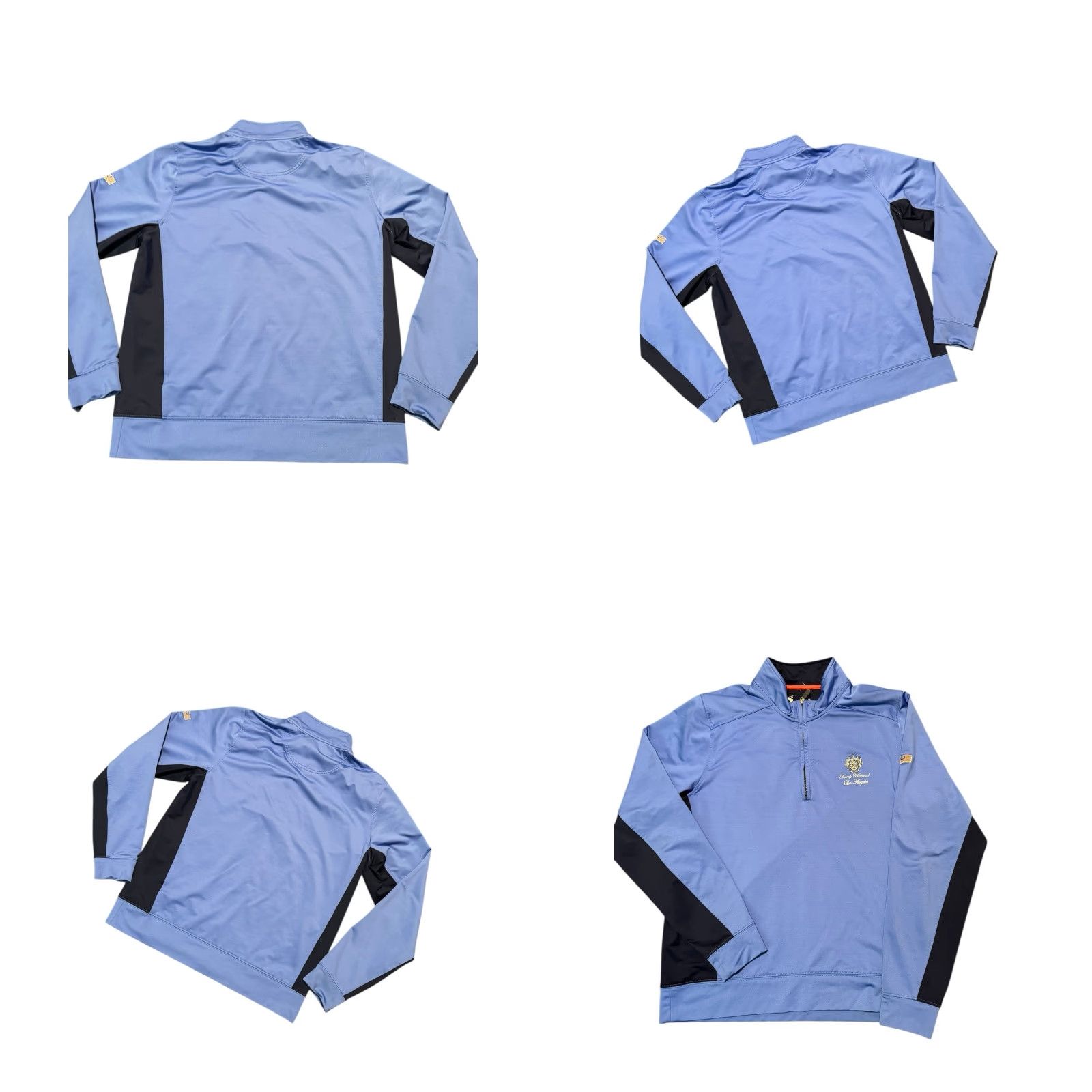 Vintage F&G Tech Trump National LA Pullover Mens Blue 1/2 Zip Golf Performance Stretch M - Regular, Breathable, Lightweight, Standout Golf Apparel Size US M / EU 48-50 / 2 - 8 Thumbnail