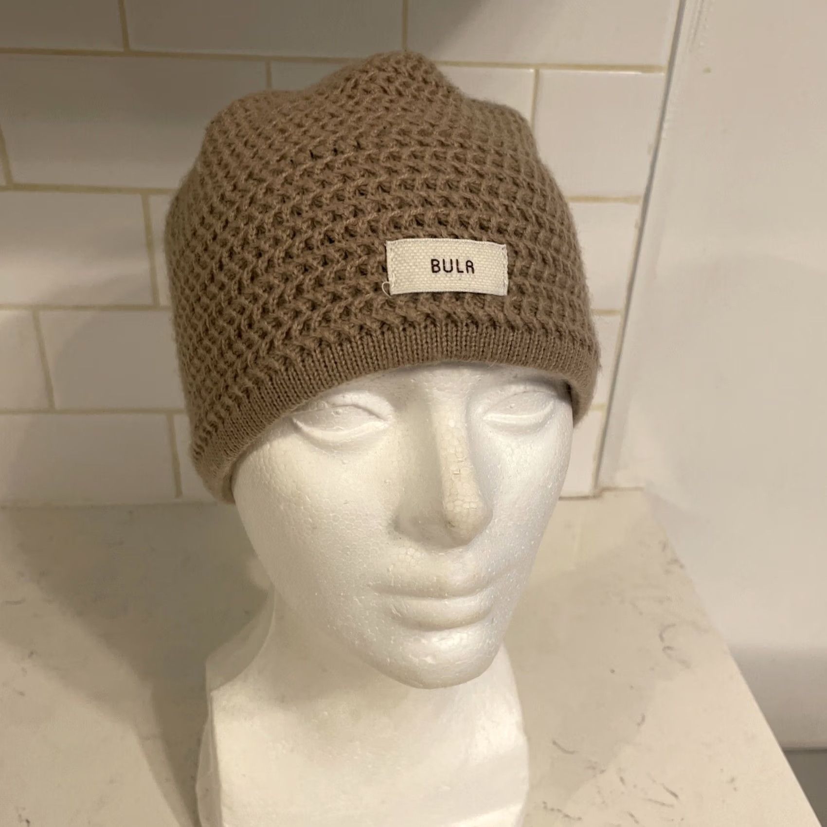 Vintage BULA Beige Knit Beanie Hat Wool Stocking Cap Women's One Size Tan Canada Menus? Size ONE SIZE - 6 Thumbnail