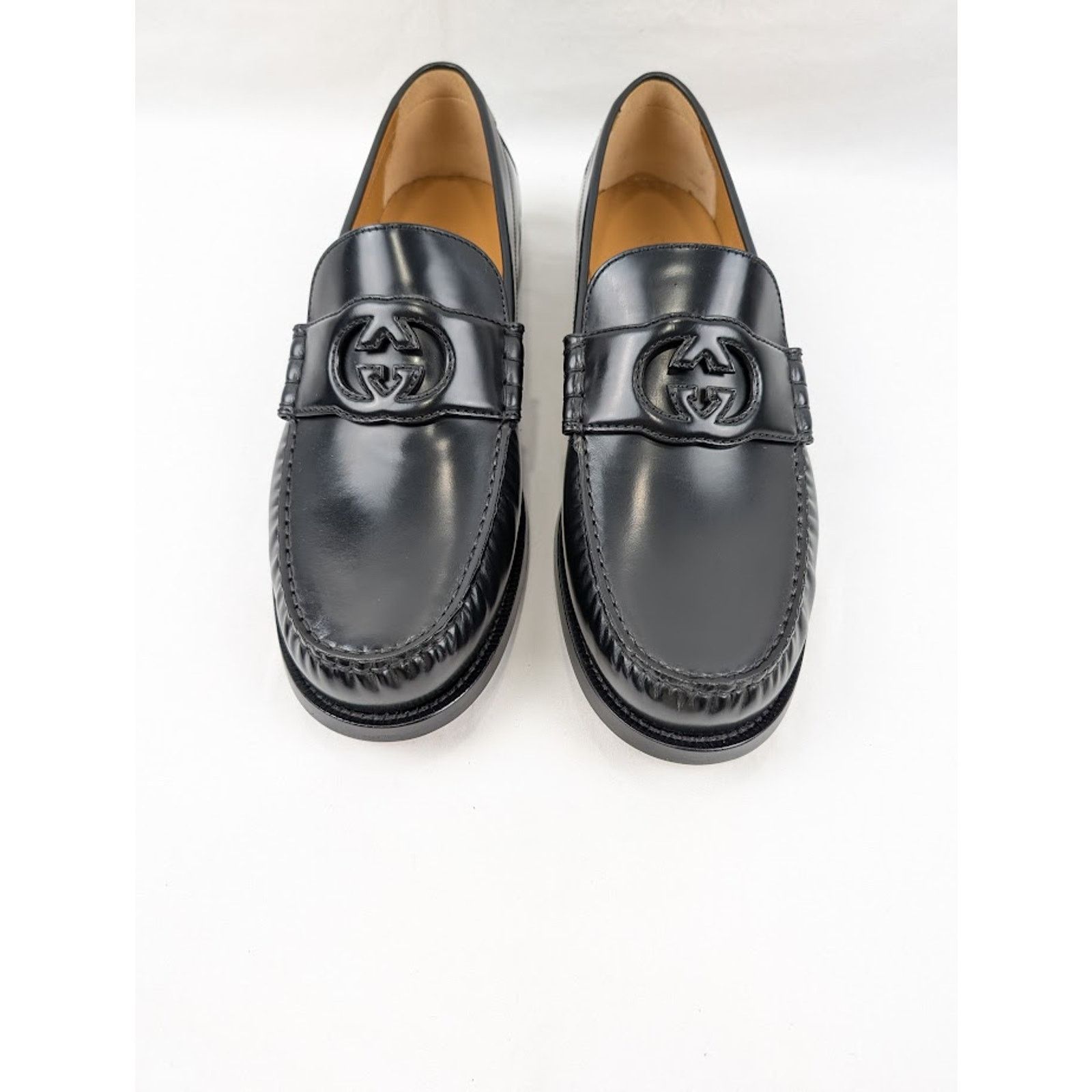 Gucci o1rshd1 Interlocking G Loafers in Black Size US 10.5 / EU 43-44 - 13 Thumbnail