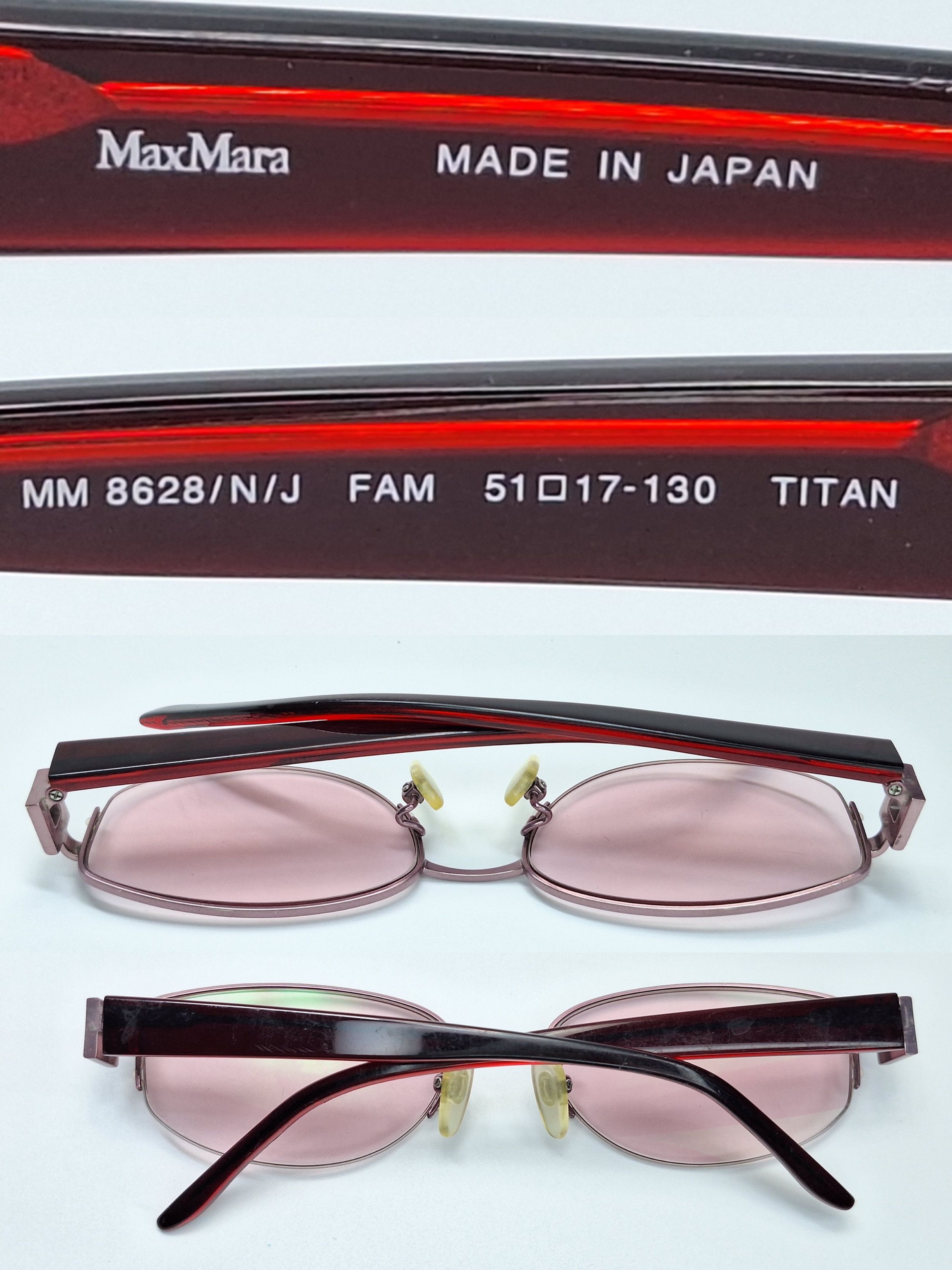 Max Mara Max Mara MM-8628 Titanium Semi-Rimless Vintage Eyeglass Size ONE SIZE - 9 Thumbnail