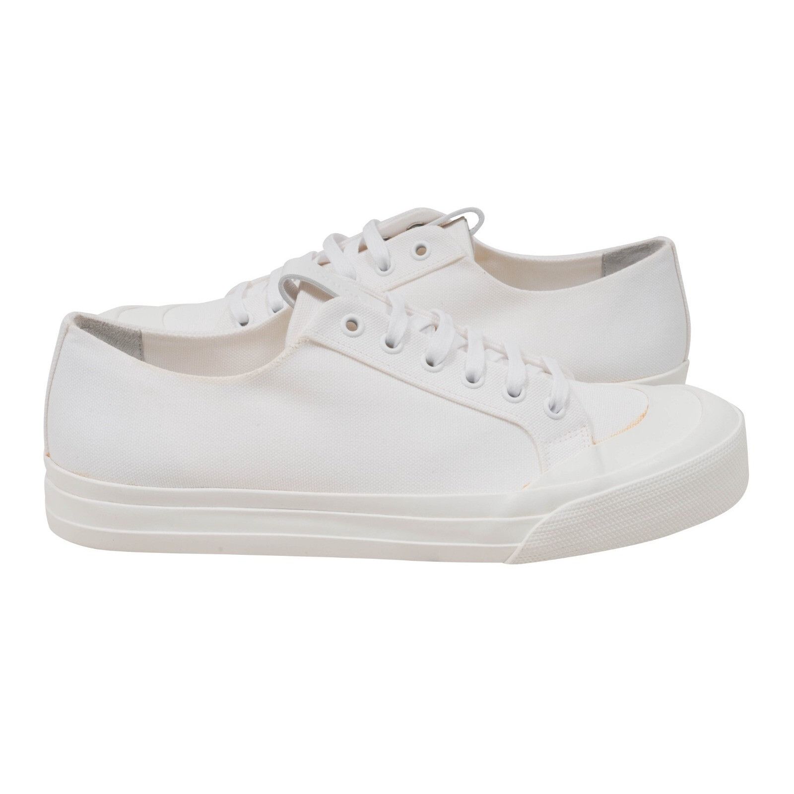 Bottega Veneta Speedster Sneakers White Canvas Low Top Size US 8 / EU 41 - 5 Thumbnail