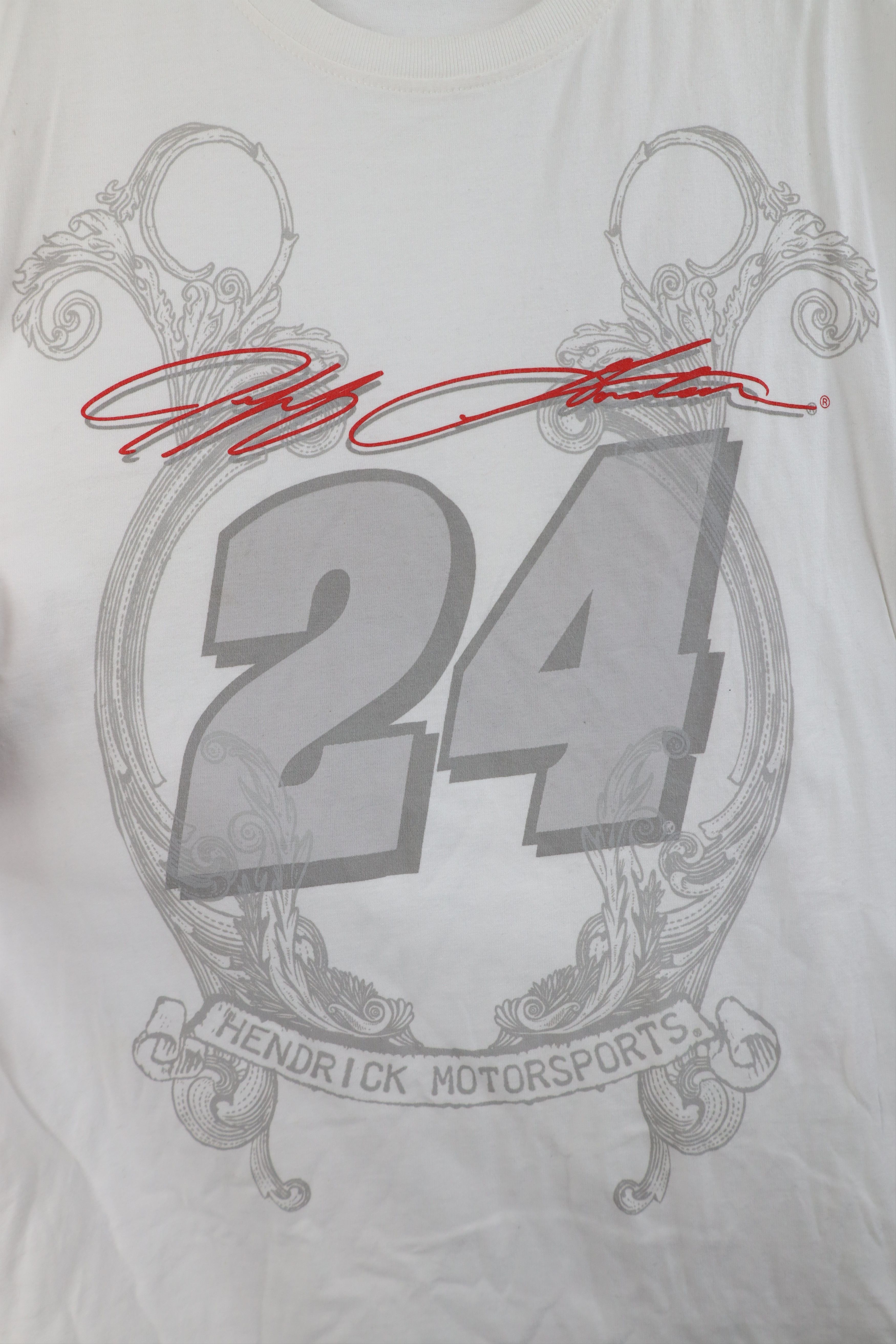 Vintage Vintage Y2K NASCAR Jeff Gordon Racing T-Shirt White Cotton Size XXL / US 16-18 / IT 52-54 - 4 Thumbnail