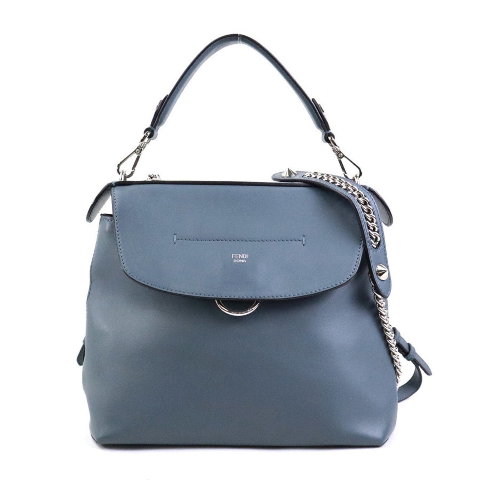 Fendi Kan I Leather Shoulder Bag